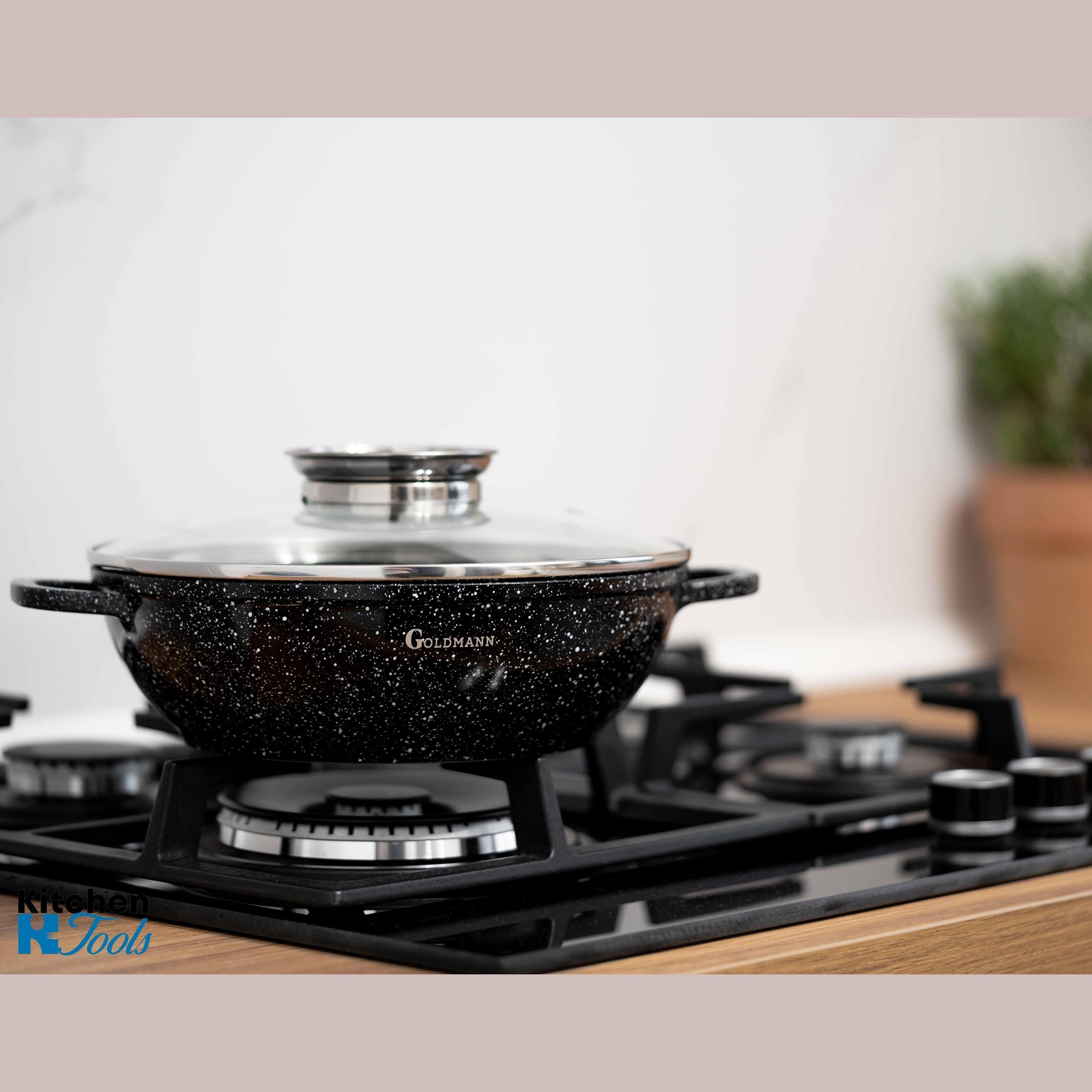 Cratita aluminiu turnat cu acoperire ceramică și capac