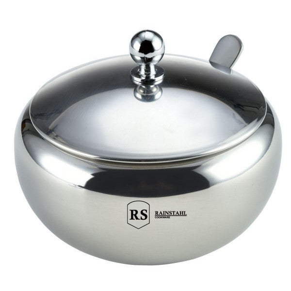Recipient zahăr inox 18/10, capac 560ml, linguriță inclusă