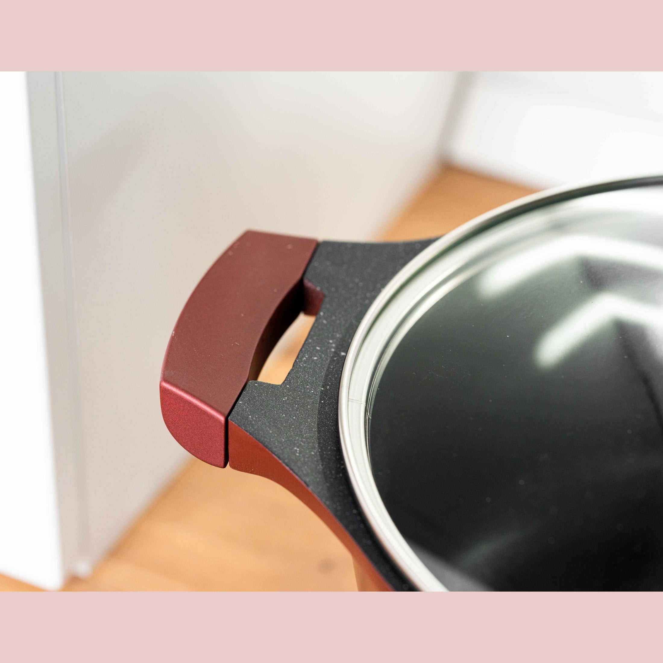 Set vase Goldmann 8 piese, aluminiu antiaderent, maro