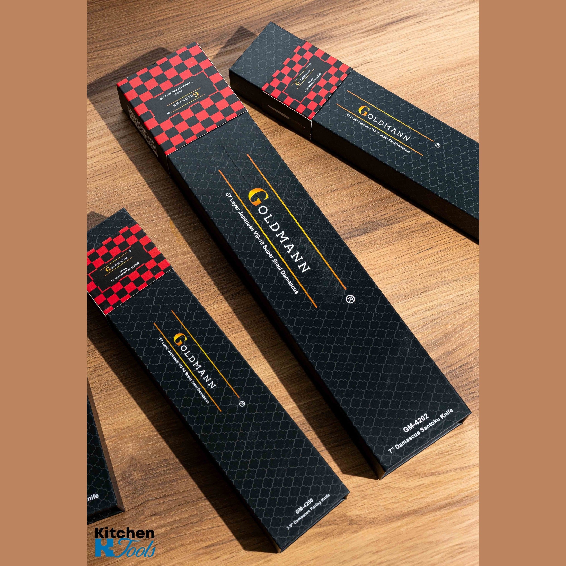 Cuțit Profesional Utilitar VG10, oțel Damasc, mâner pakka