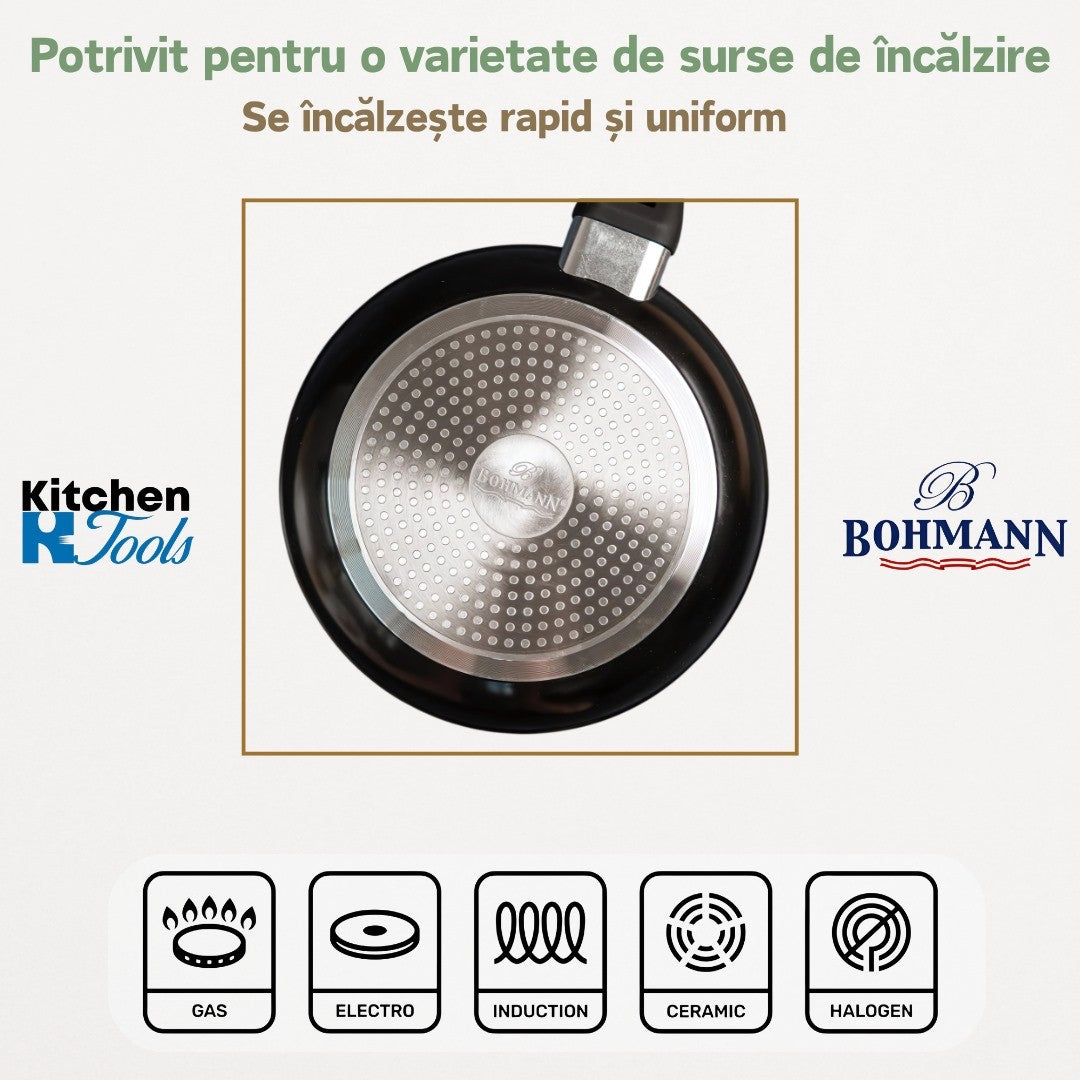 Set 3 Tigai Marmorat Bohmann 20/24/28cm