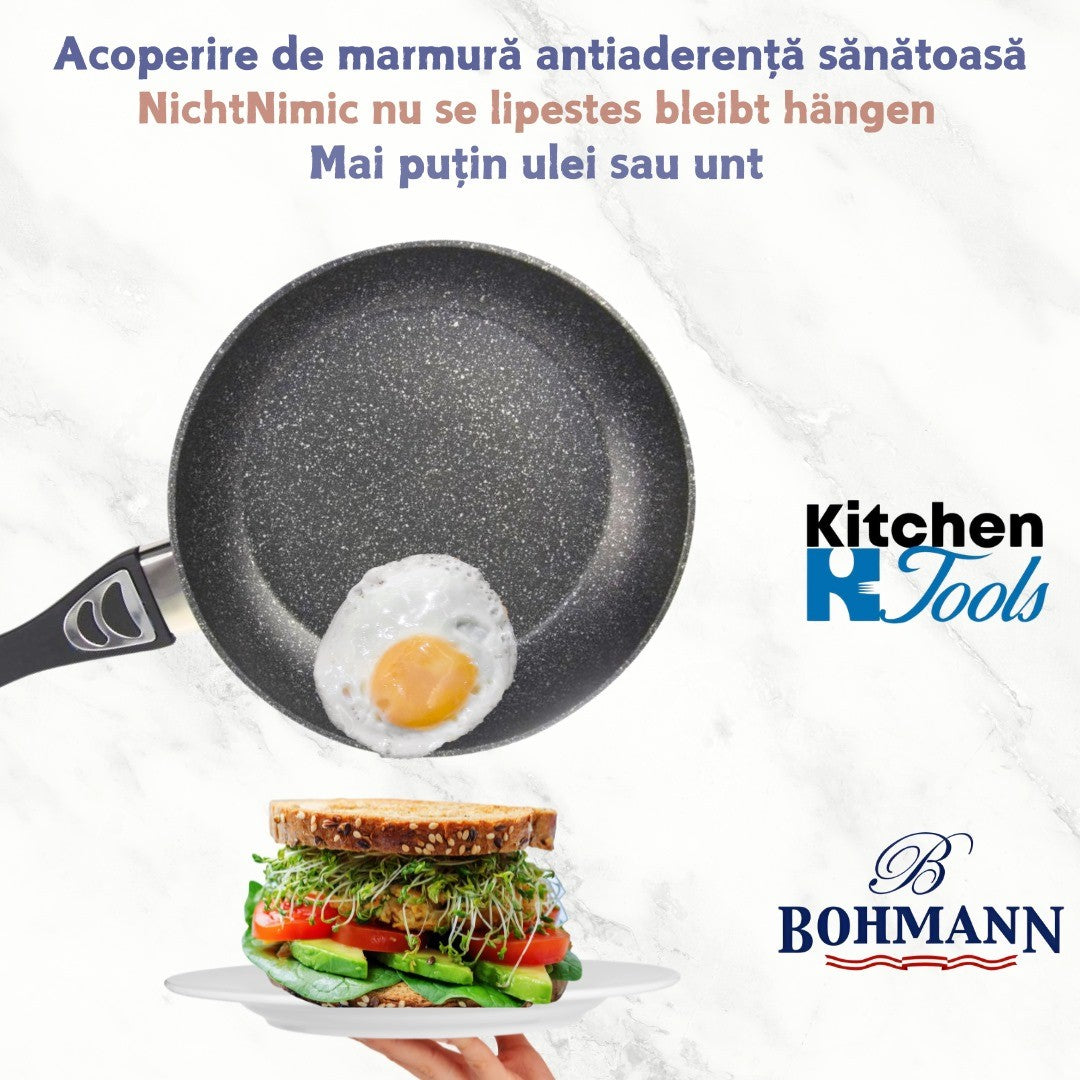 Set 3 Tigai Marmorat Bohmann 20/24/28cm