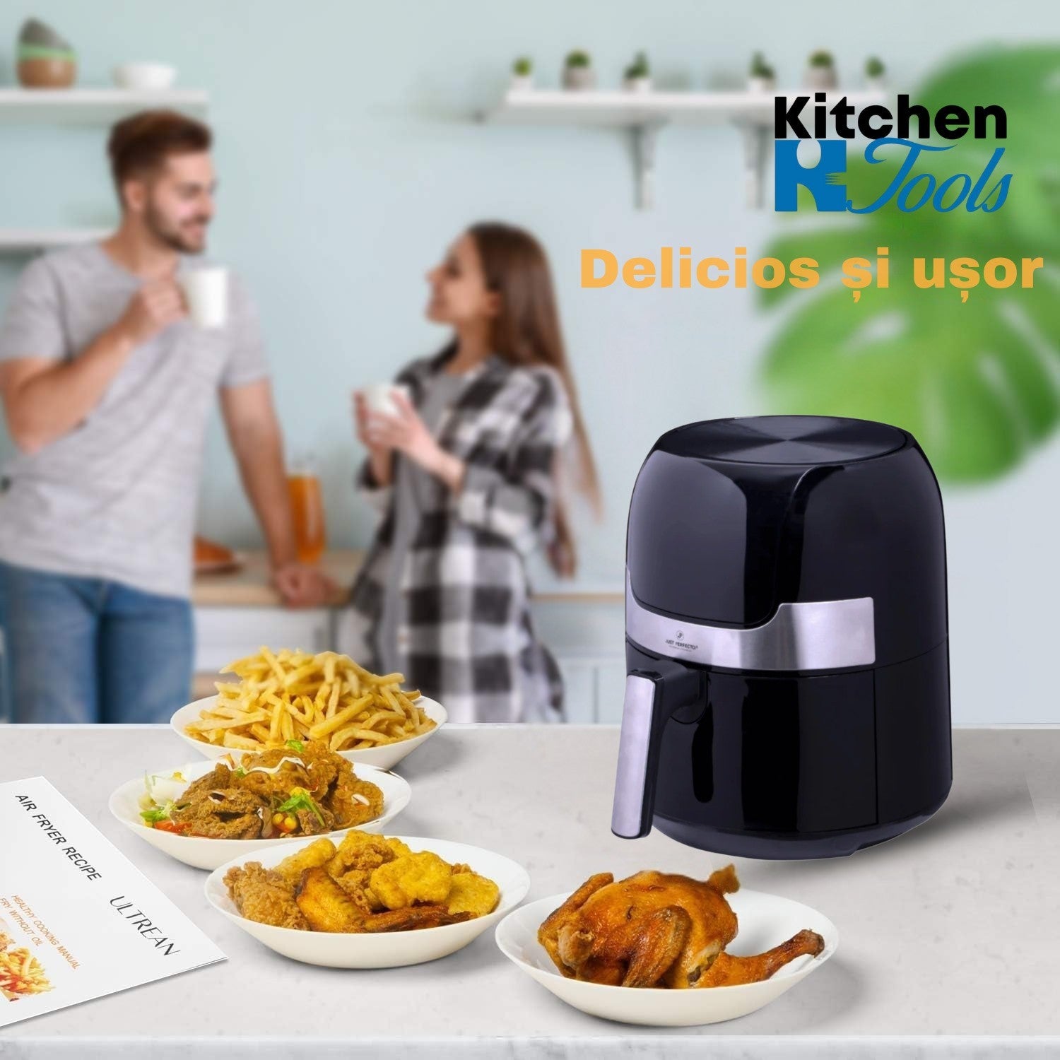 Friteuza AirFryer 9in1, 3.5L, touchscreen