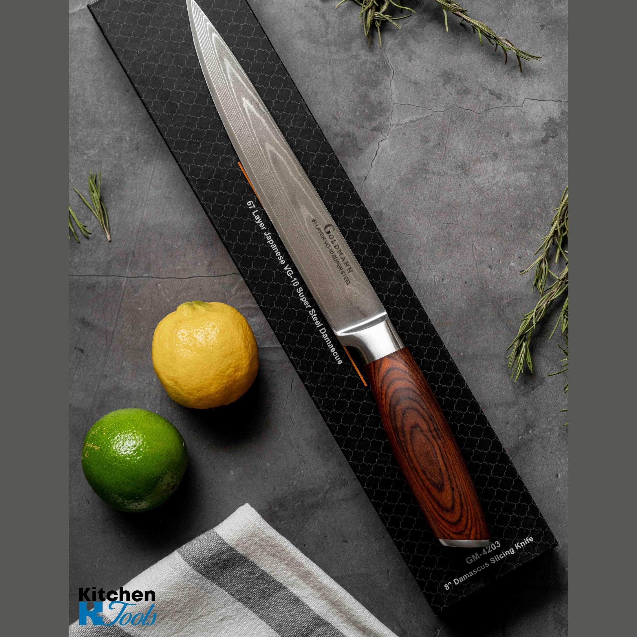 Cuțit Damascus Profesional, Lama 20.3cm