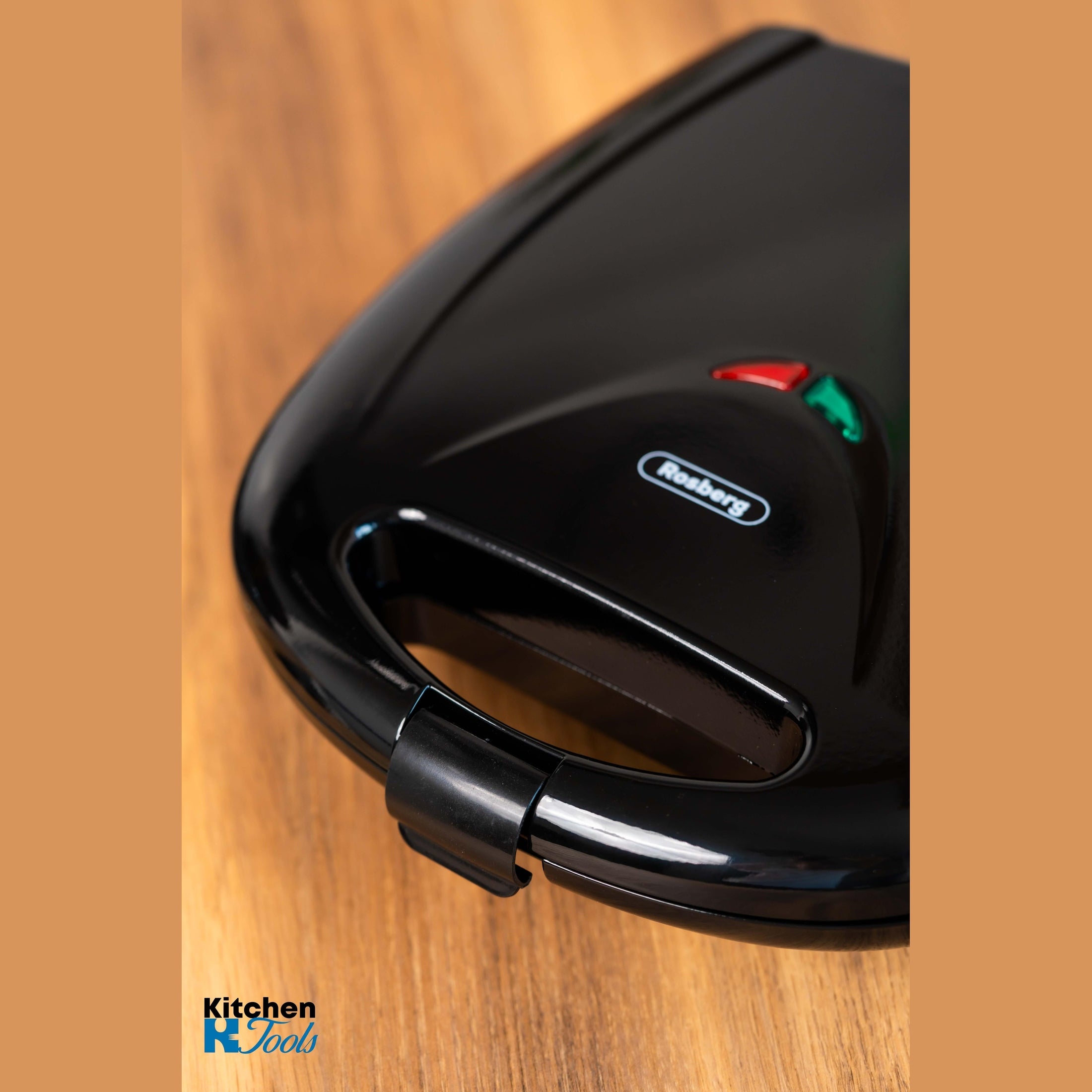 Aparat Sandwich Rosberg cu Plăci Antiaderente, Negru