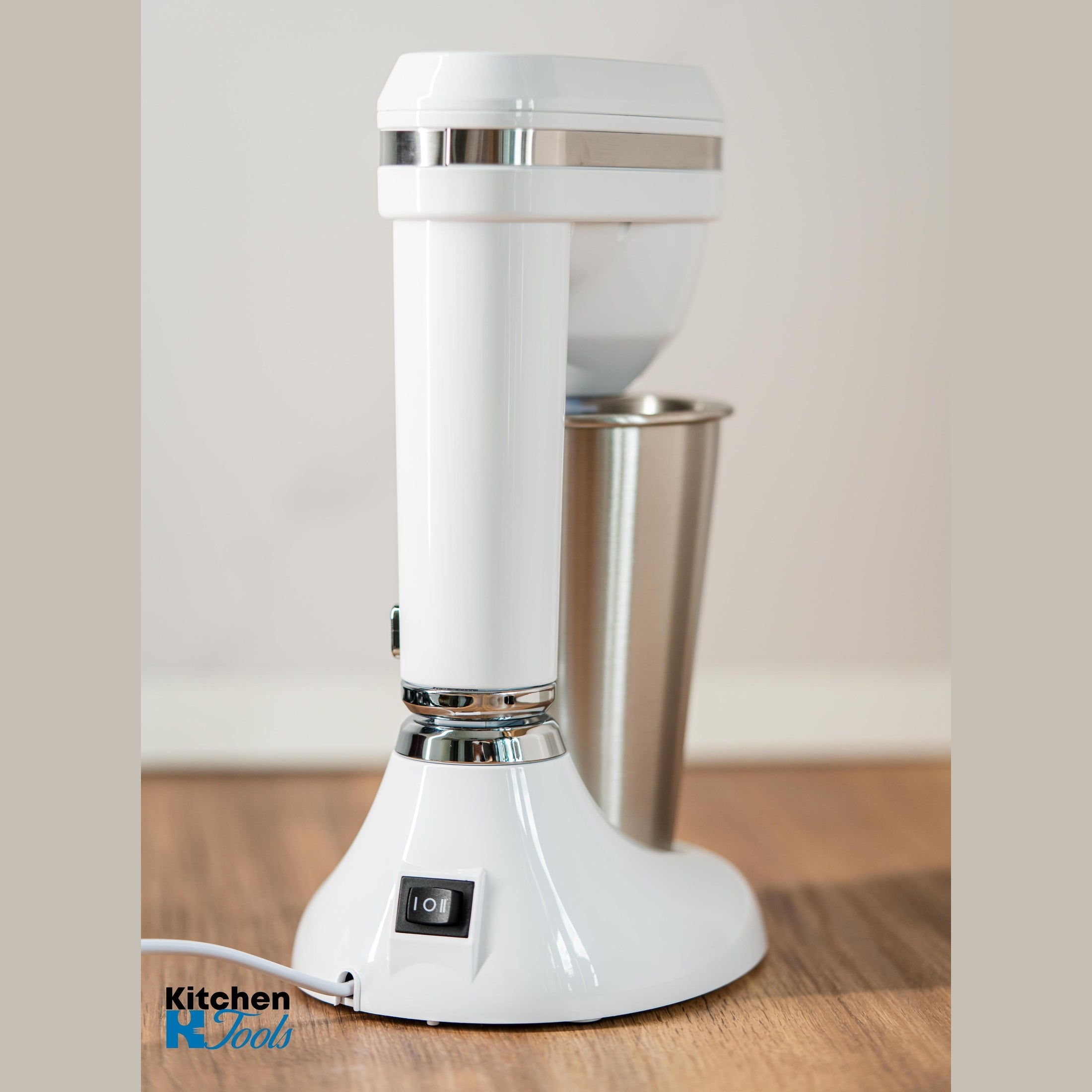 Mixer Frappe Oliver Voltz, 100W, pahar otel, alb