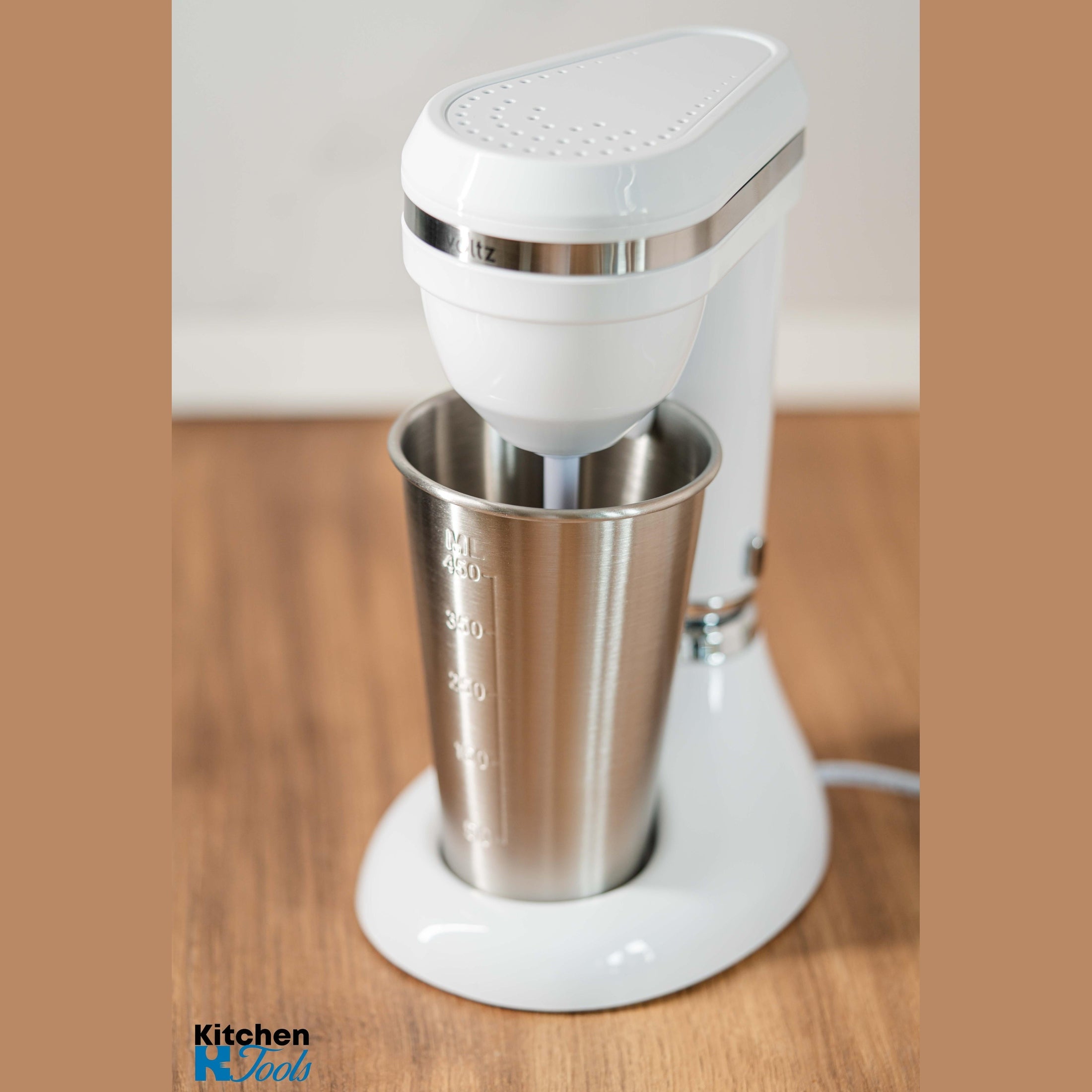 Mixer Frappe Oliver Voltz, 100W, pahar otel, alb