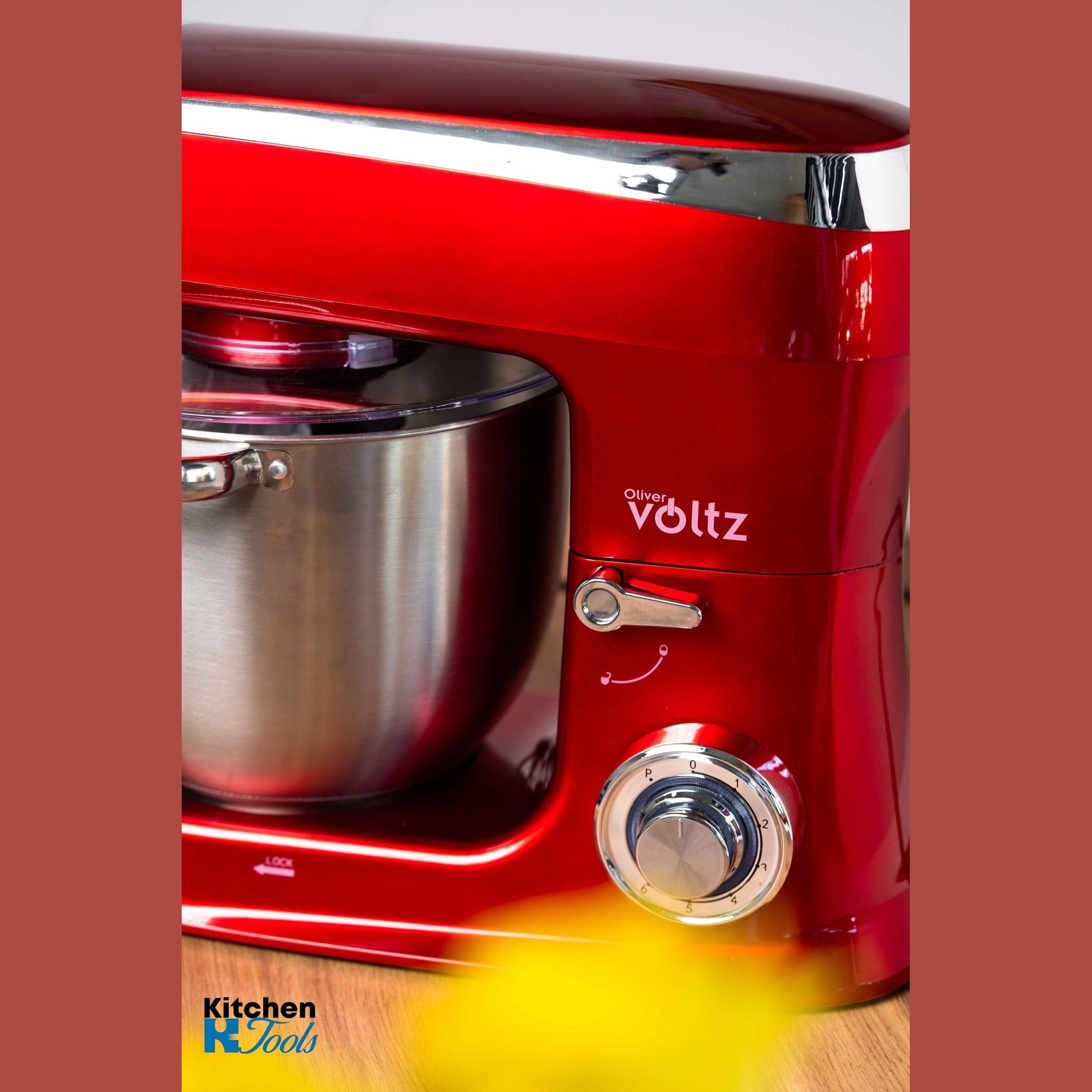 Mixer Planetar Voltz 2100W, Roșu