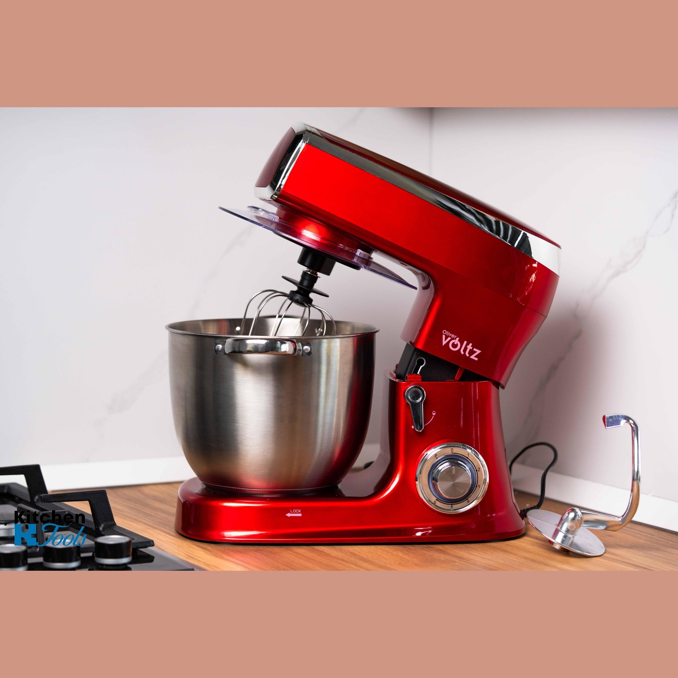 Mixer Planetar Voltz 2100W, Roșu