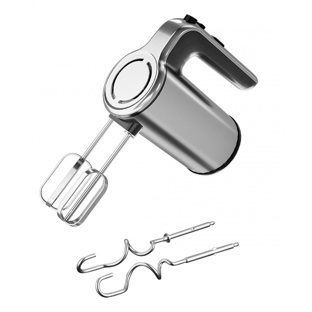 Mixer de mana, 500W, functie Turbo, 2 seturi de teluri nichel, 5 trepte de viteza, Oliver Voltz, argintiu