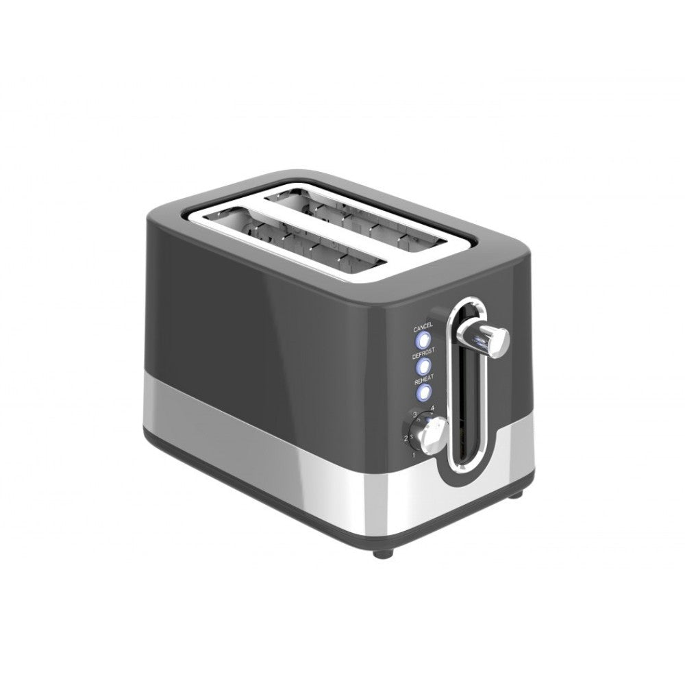 Prajitor de paine, 2 felii, 6 trepte, 800W, Cool Touch, control electronic, functie decongelare, Oliver Voltz, alb