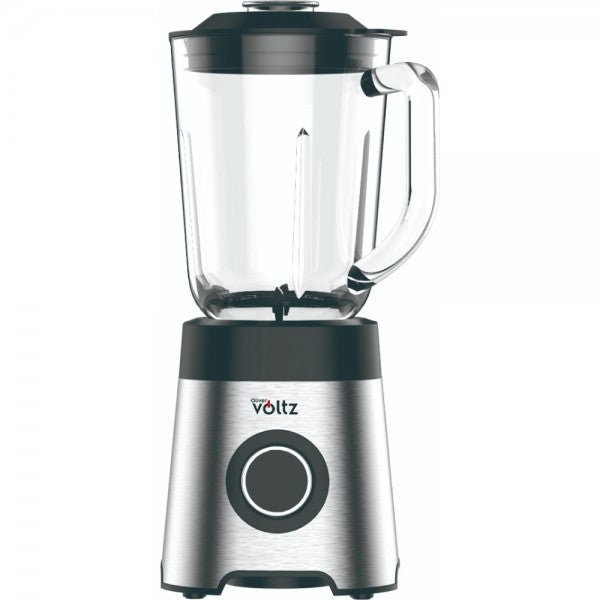 Blender electric, 800W, 1.5 litri, lame inox, 2 trepte viteza, zdrobitor nuci/gheata, functie pulse, bol sticla, argintiu