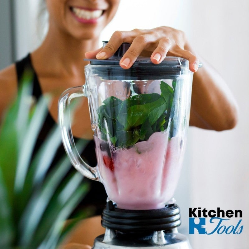 Blender electric, 800W, 1.5 litri, lame inox, 2 trepte viteza, zdrobitor nuci/gheata, functie pulse, bol sticla, Oliver Voltz, argintiu