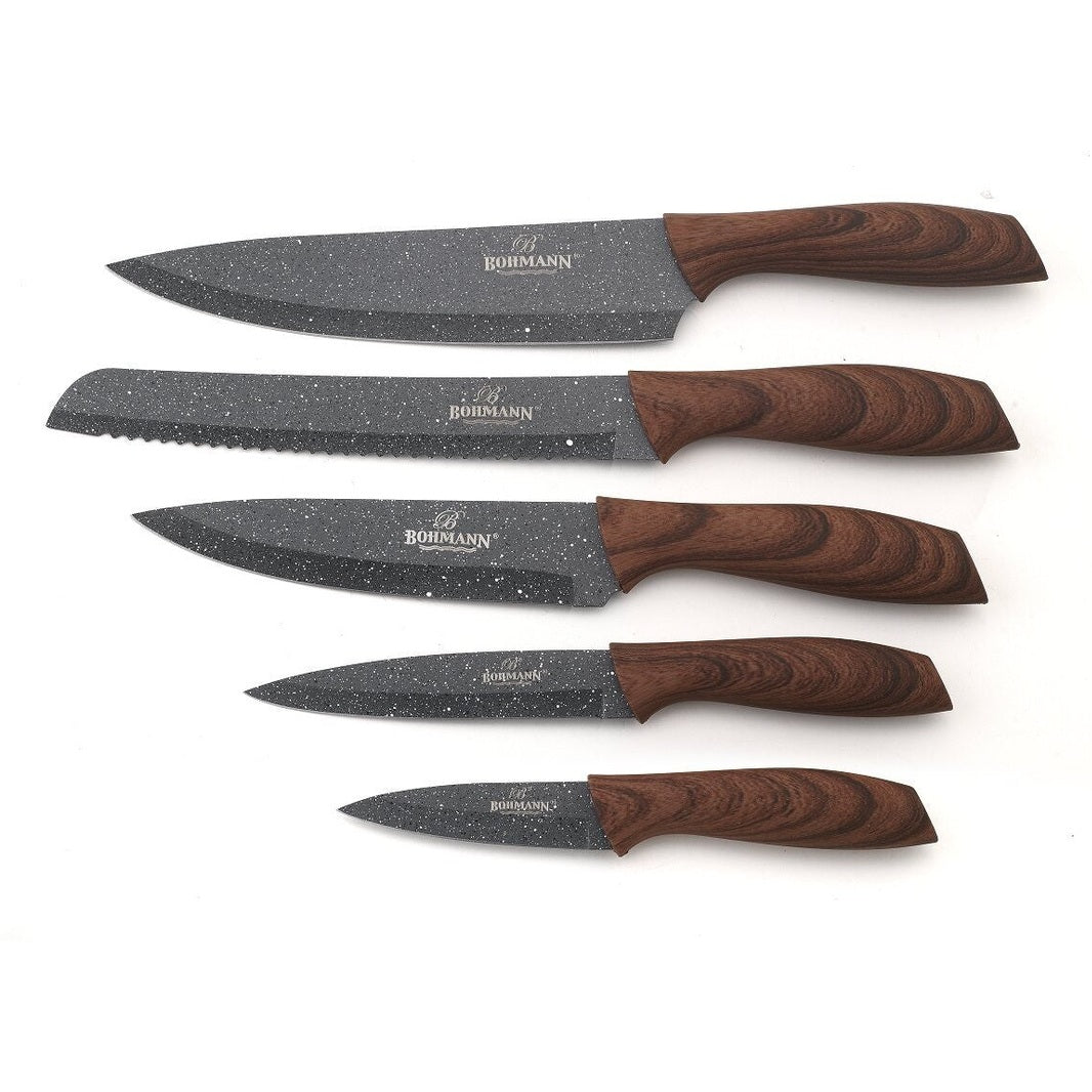 Set cuţite inox cu suport acrilic Bohmann