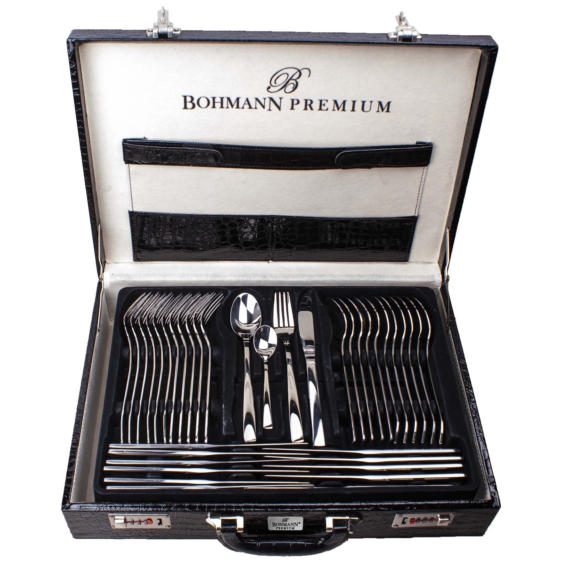 Set tacamuri Bohmann inox 18/10, 72 piese