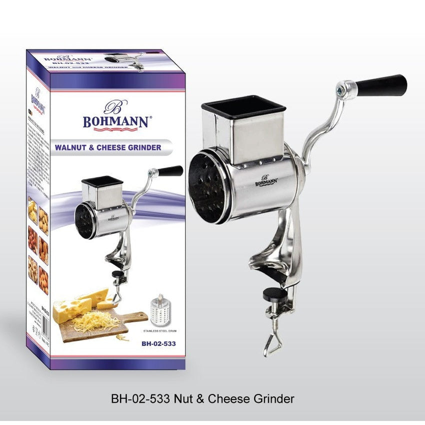 Râșniță manuală inox pentru măcinat nuci