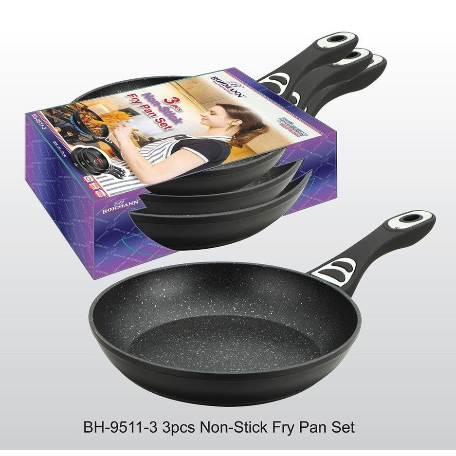 Set 3 Tigai Marmorat Bohmann 20/24/28cm