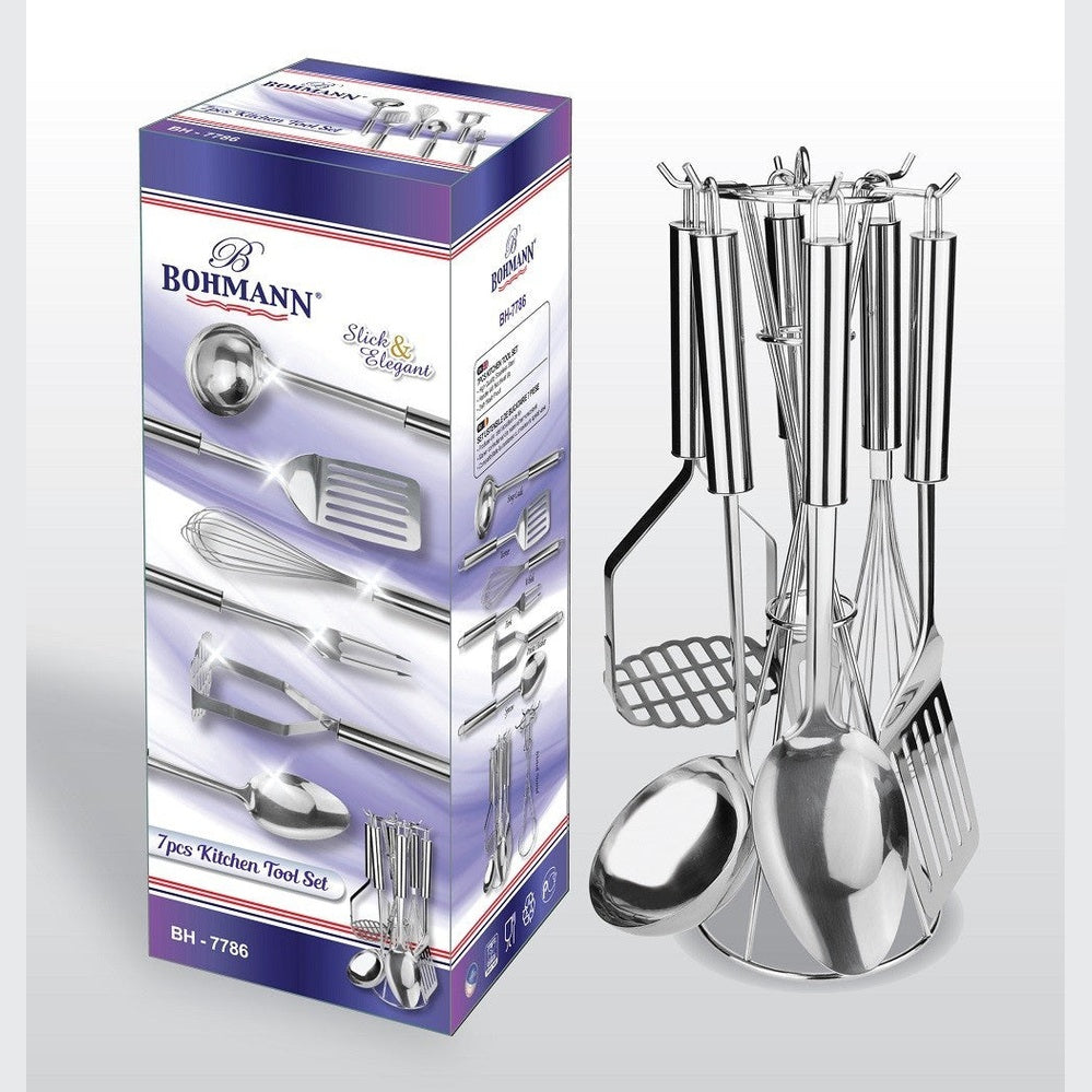 Set ustensile din inox 7 piese Bohmann