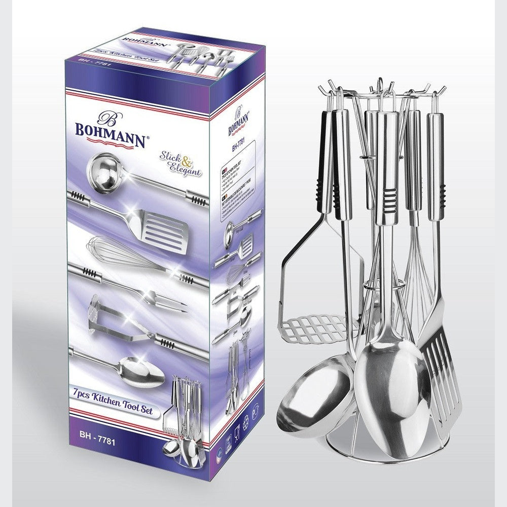 Set ustensile inox Bohmann, 7 piese bucătărie