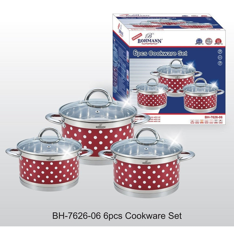 Set Oale Inox cu Buline Bohmann, 6 Piese