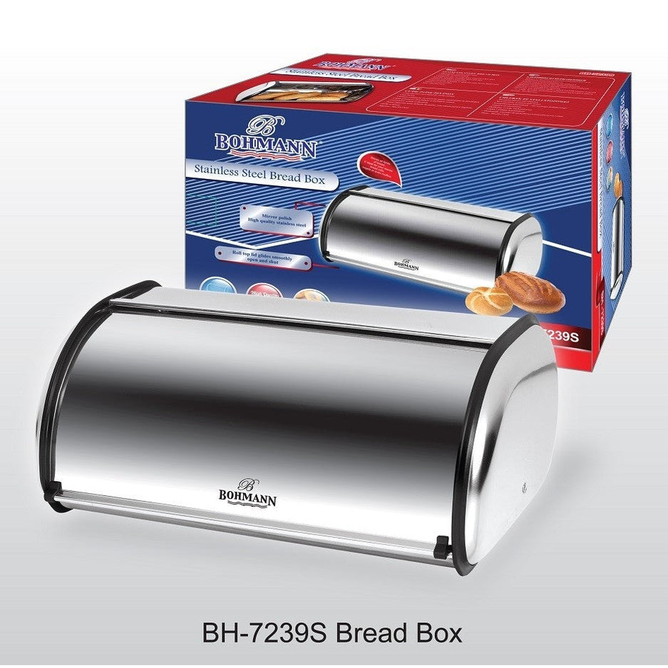 Cutie Inox pentru Pâine Bohmann, elegantă și compactă