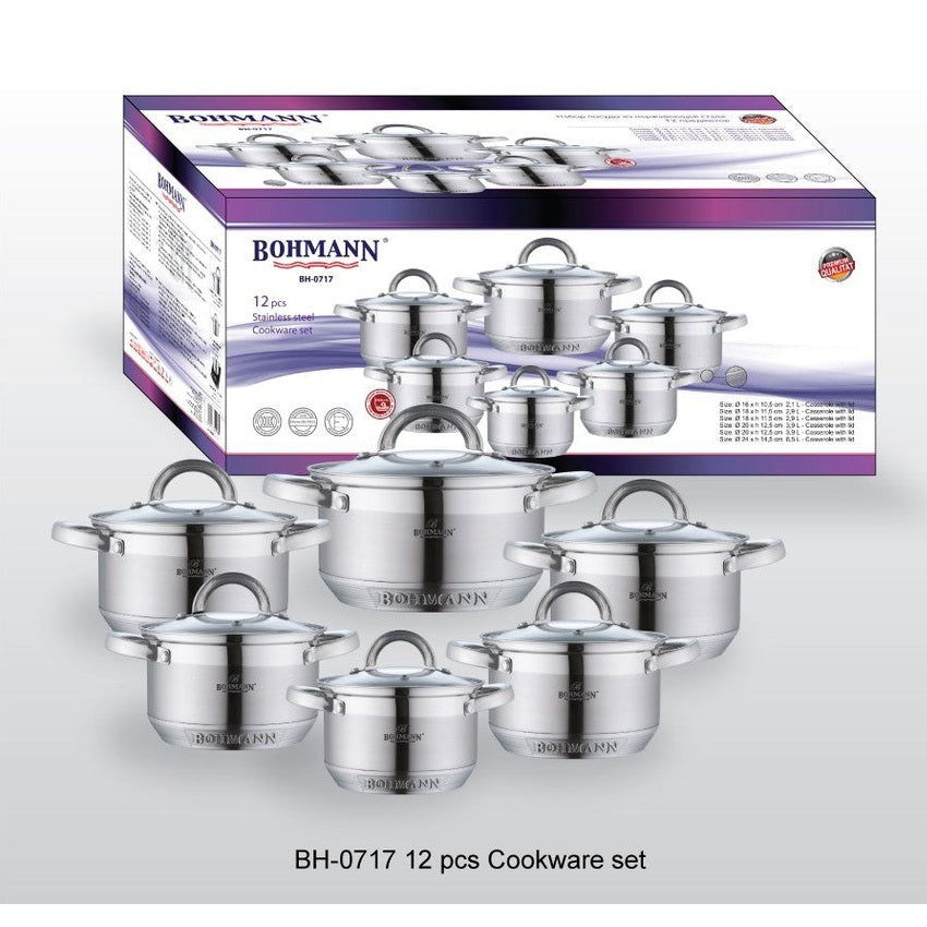 Set Oale Inox 12 Piese Bohmann, Moderne și Durabile