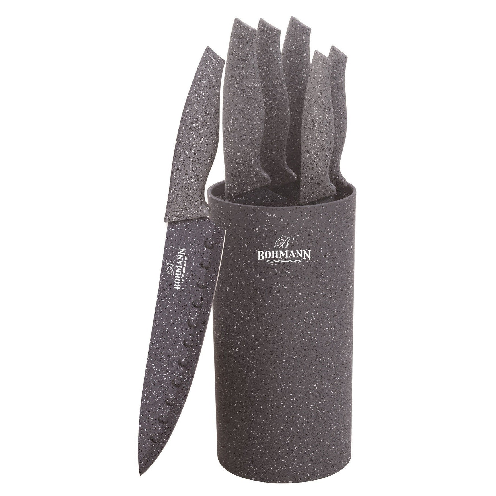 Set 6 cutite Bohmann, stand rotund, lame gri