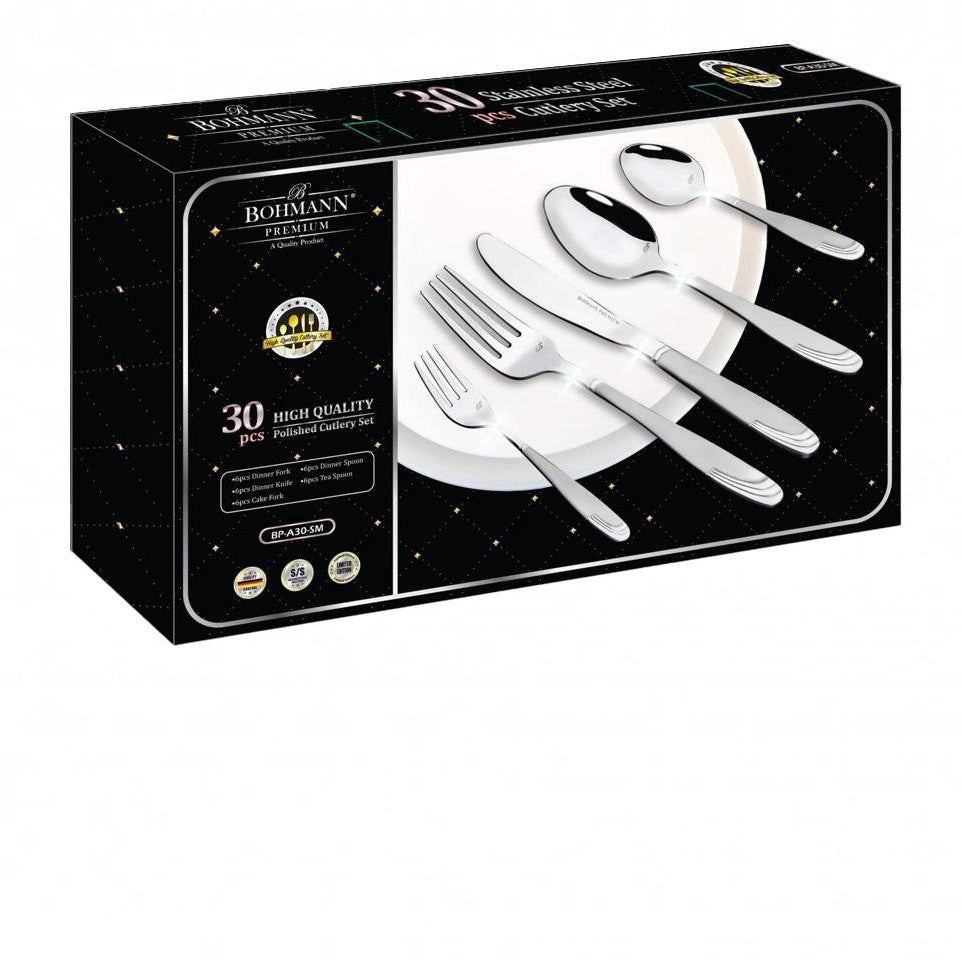 Set tacamuri 30 piese Bohmann, otel inoxidabil