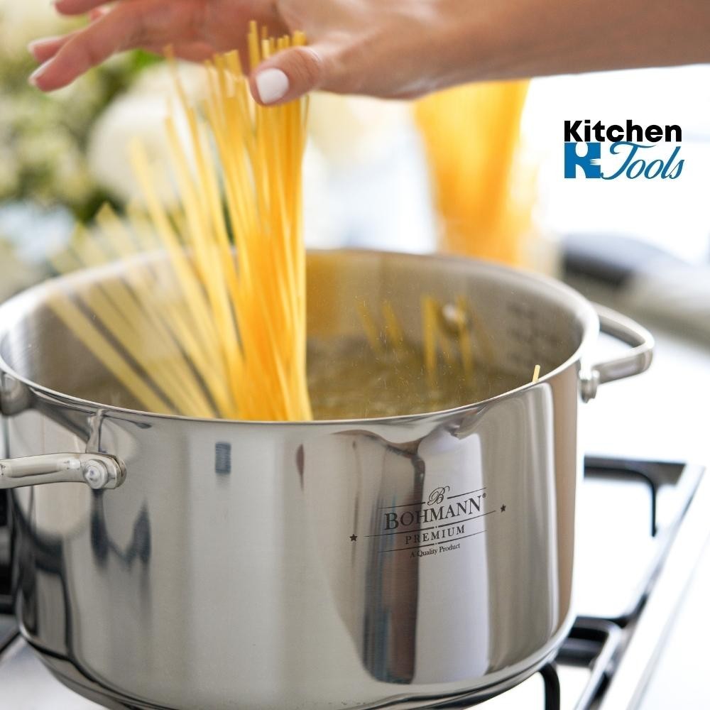 Cratita din inox Bohmann 18/10, 9.2L, cu capac