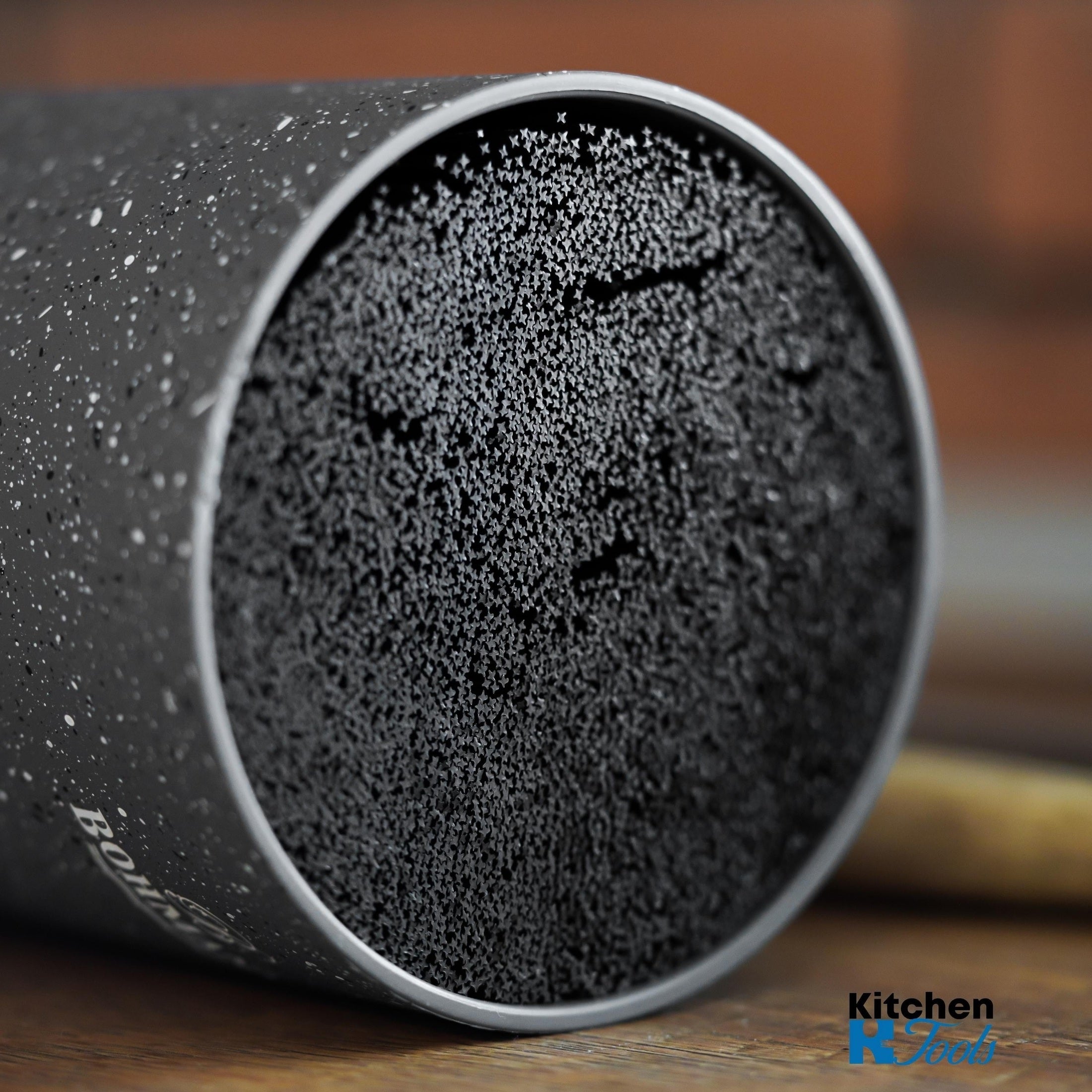 Suport Bohmann rotund pentru cutite, gri marmorat