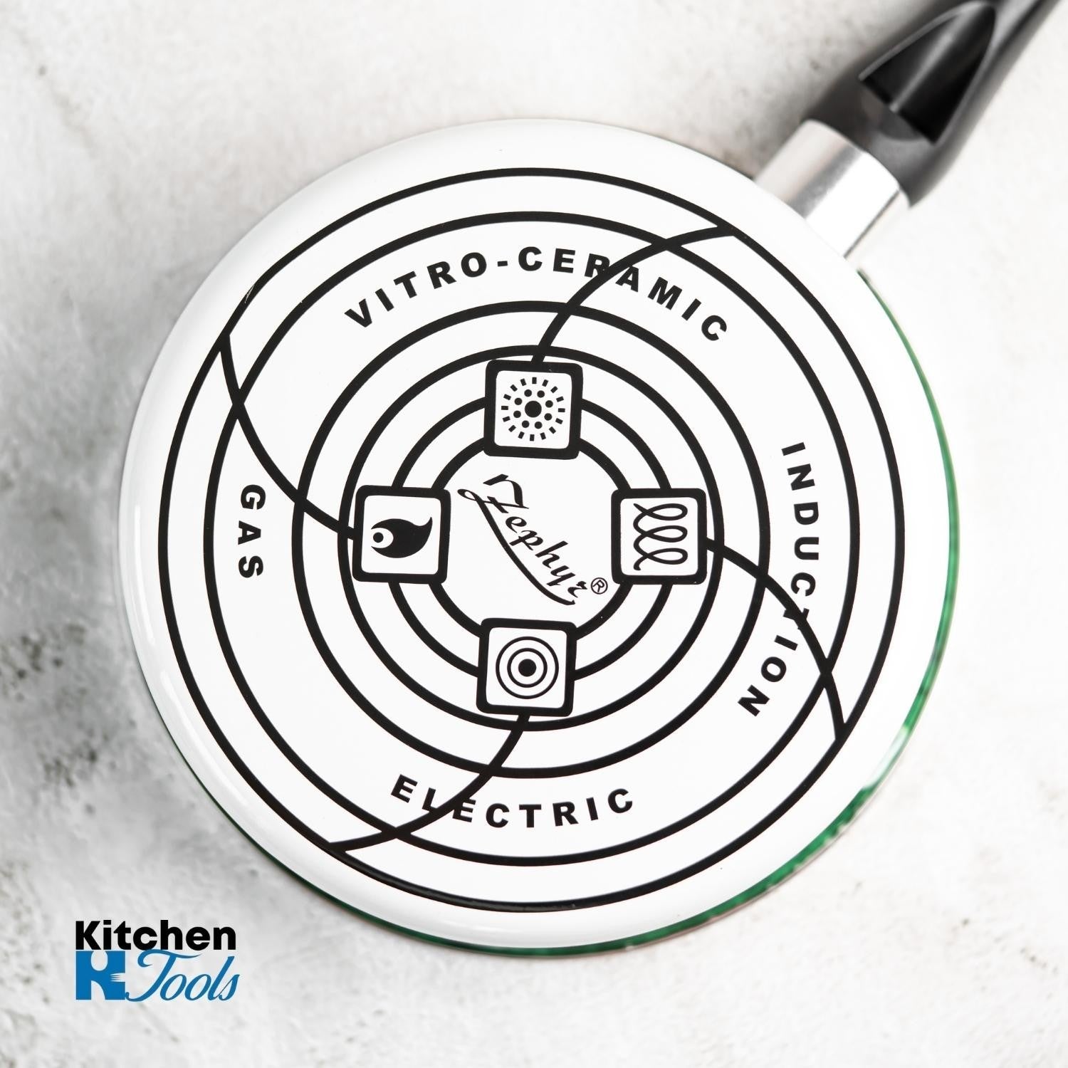 Cratita Zephyr 20cm cu capac yena, model green