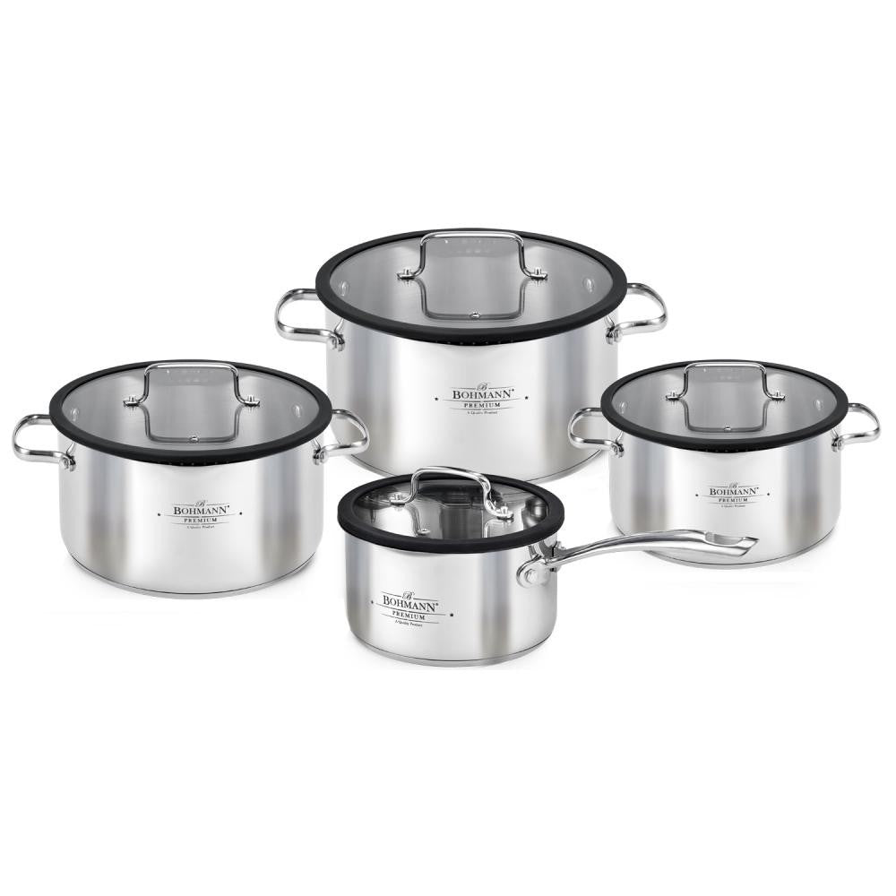Set oale Inox Premium Bohmann, 8 piese