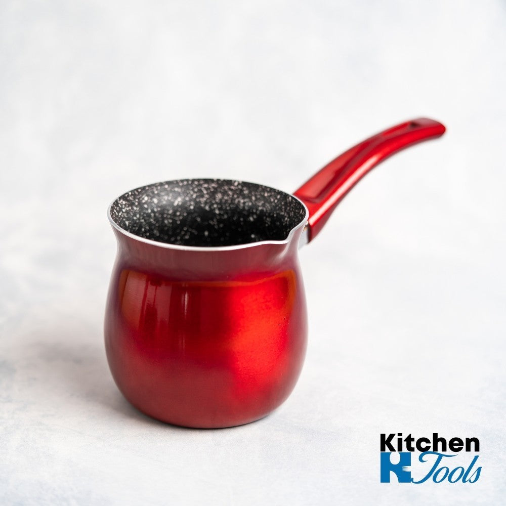 Ibric aluminiu marmorat 1245 ml Bohmann rosu