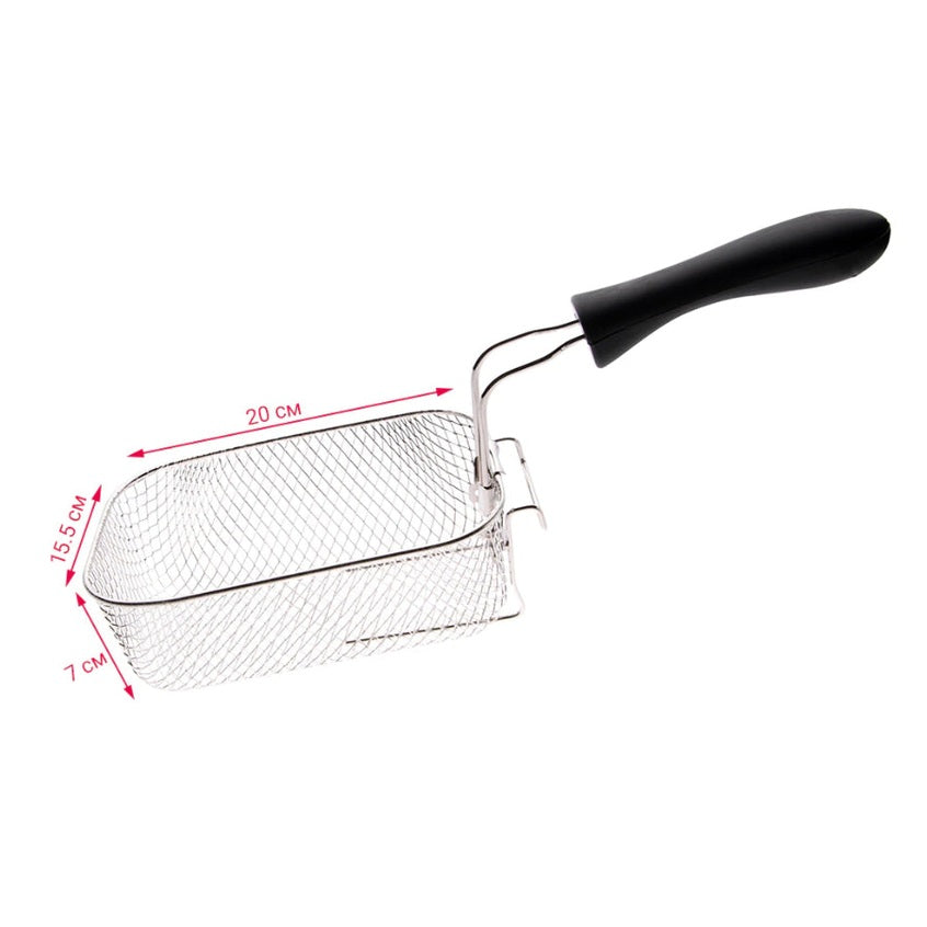 Friteuză Electrică 2L, Inox, Termostat Reglabil