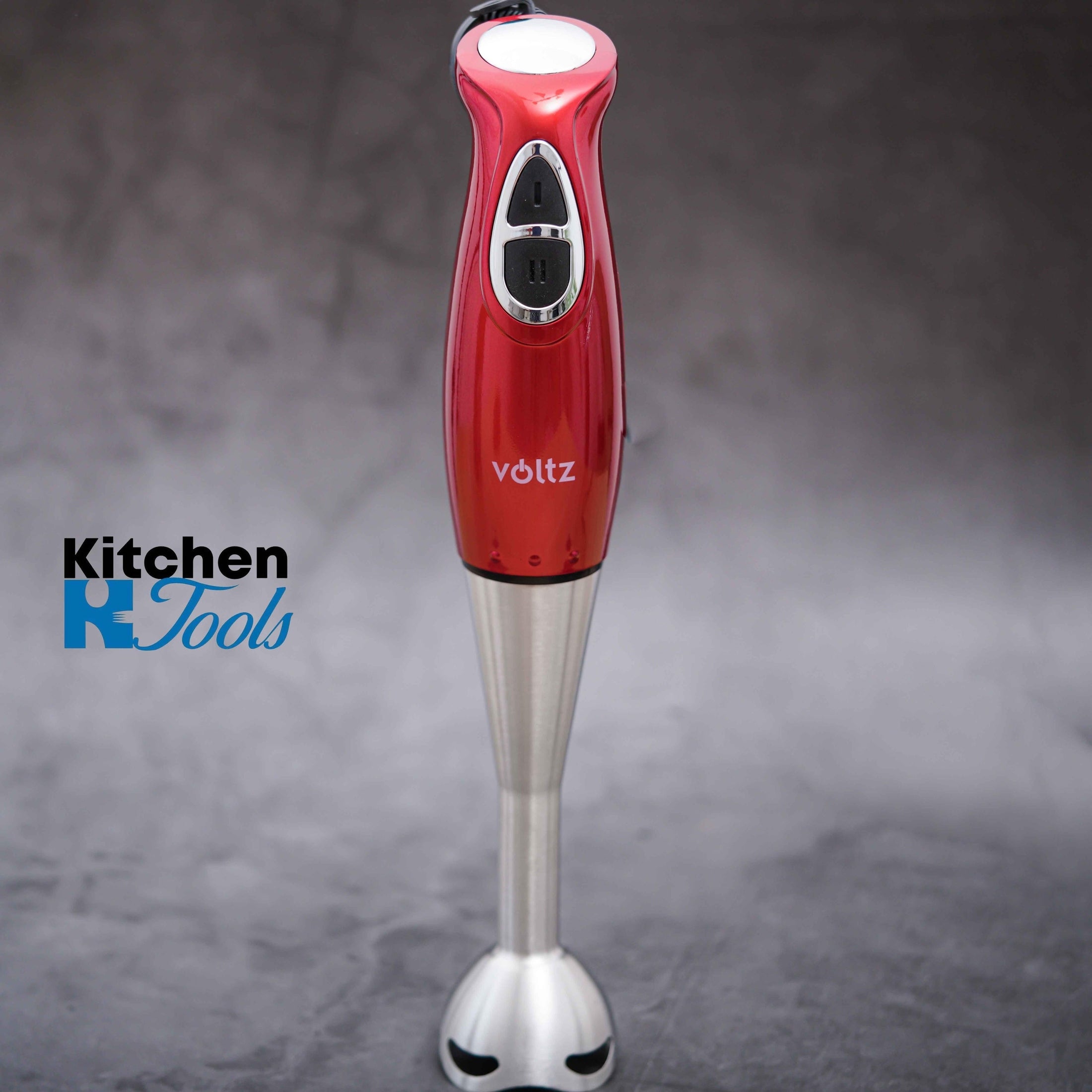 Blender Vertical Voltz, 200W și lame din oțel, roșu
