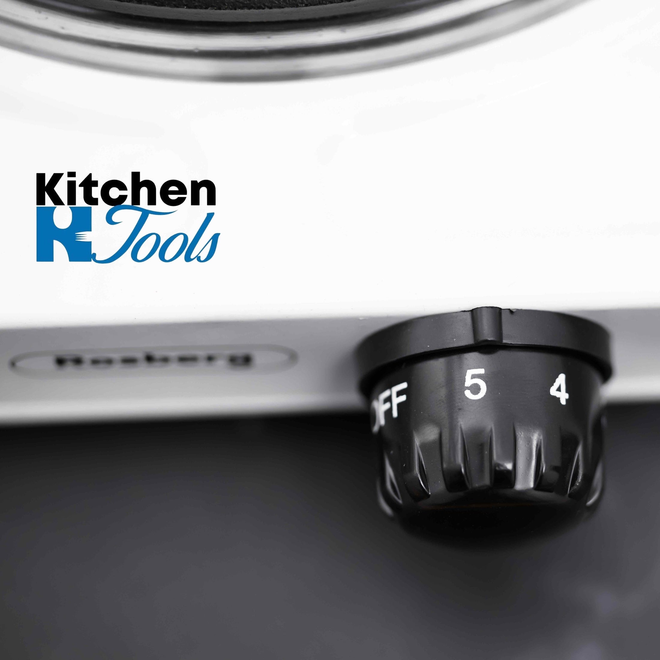 Plita electrica Rosberg 1500W, Alba, Ø185mm