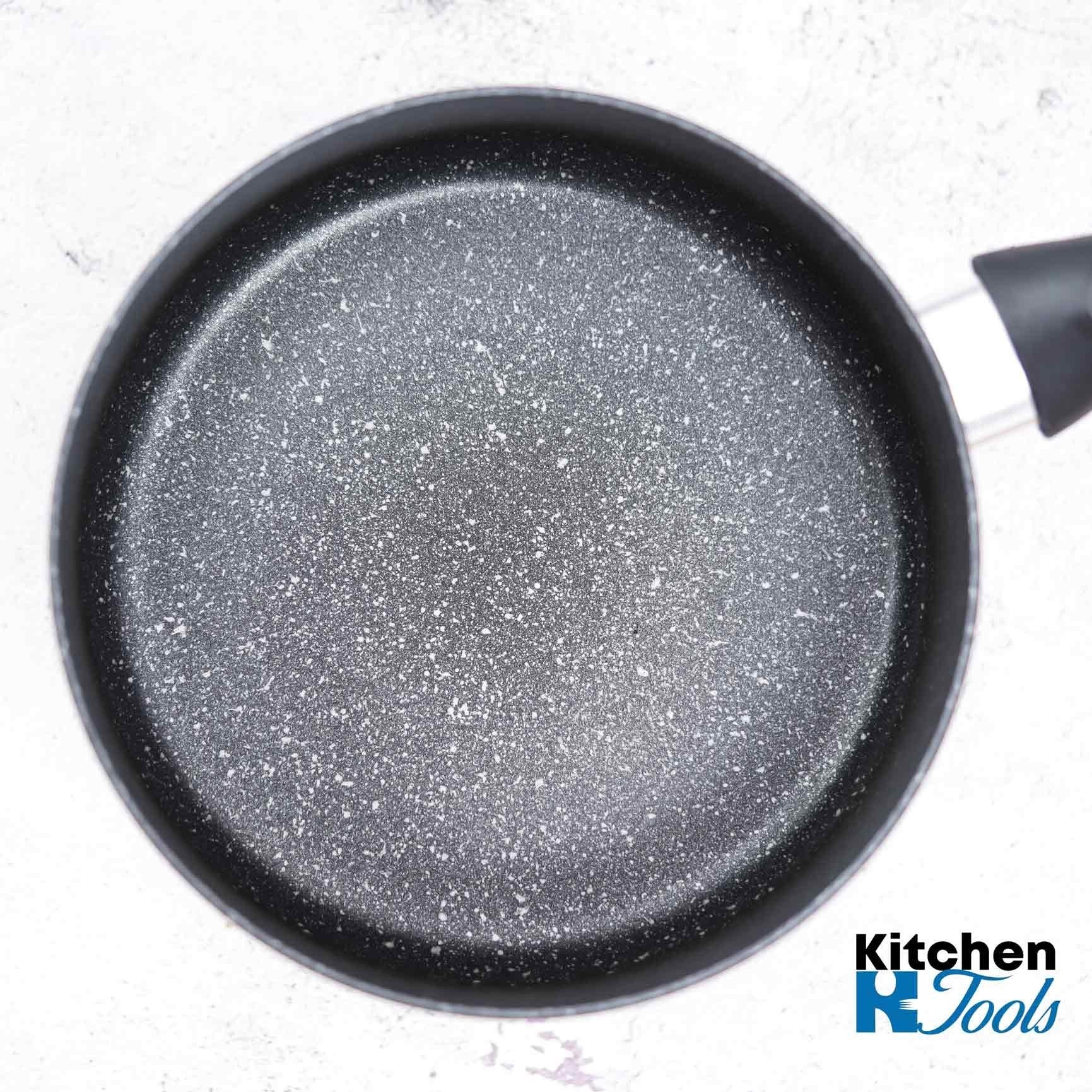 Cratita Sos Aluminiu 20x9.5cm, Interior Marmorata