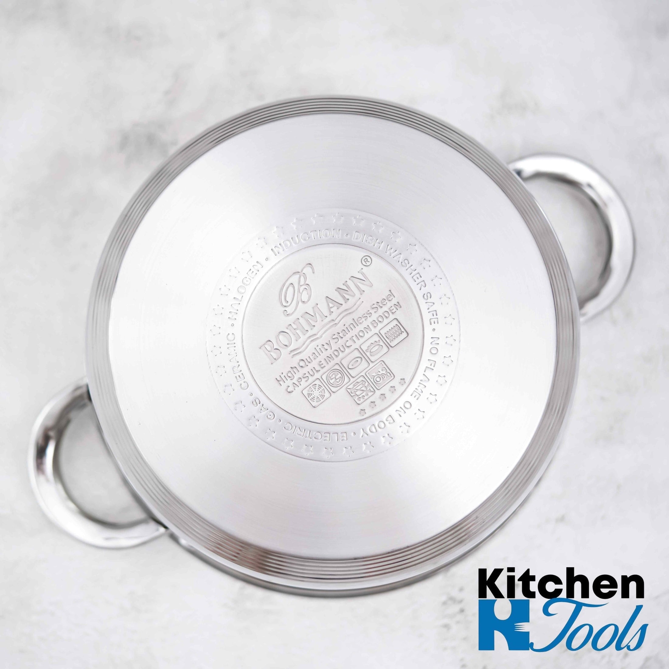 Set Oale Bohmann, Inox, cu Capace de Sticla