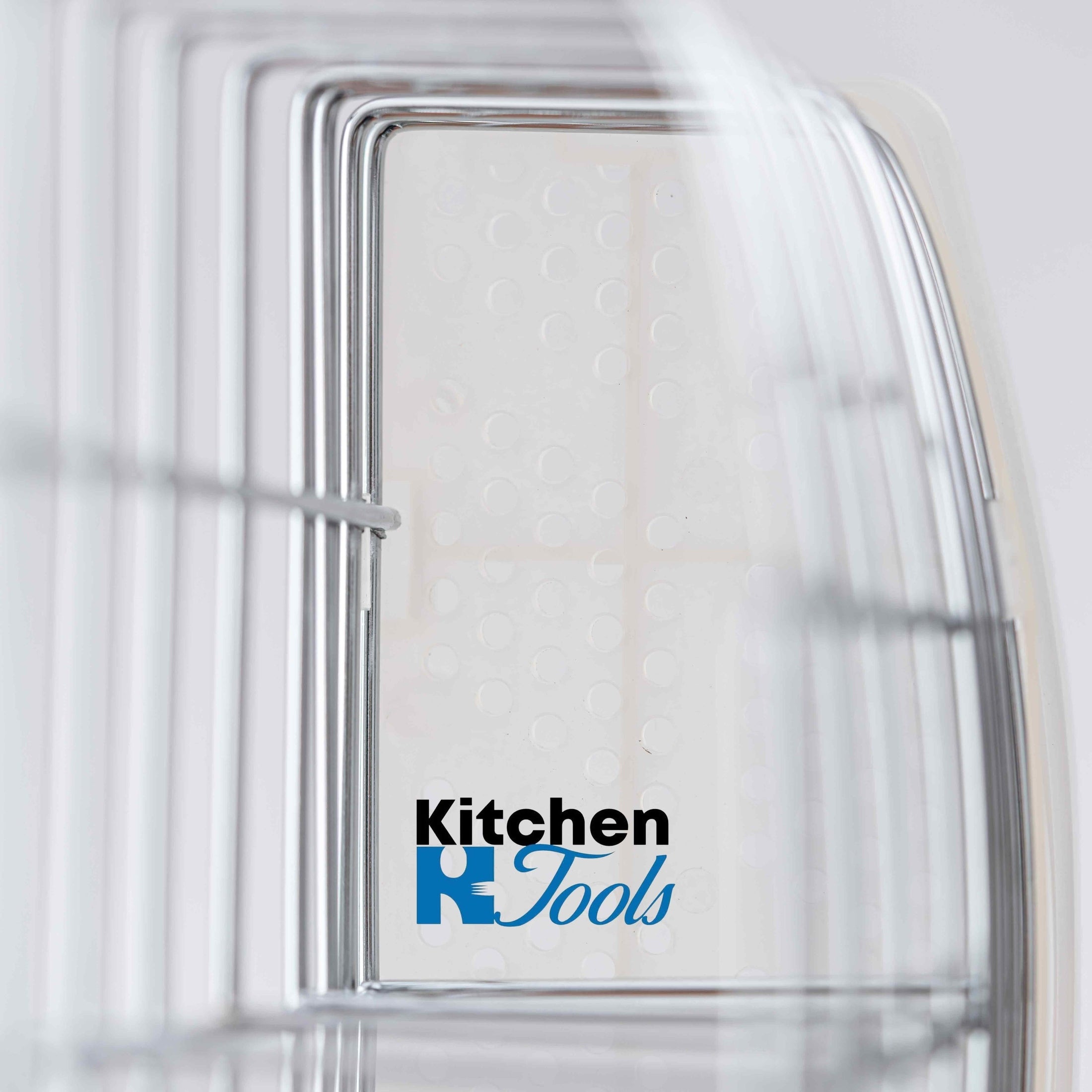 Suport Tacâmuri Rosberg 16x10.5x19.5 cm Argintiu/Alb