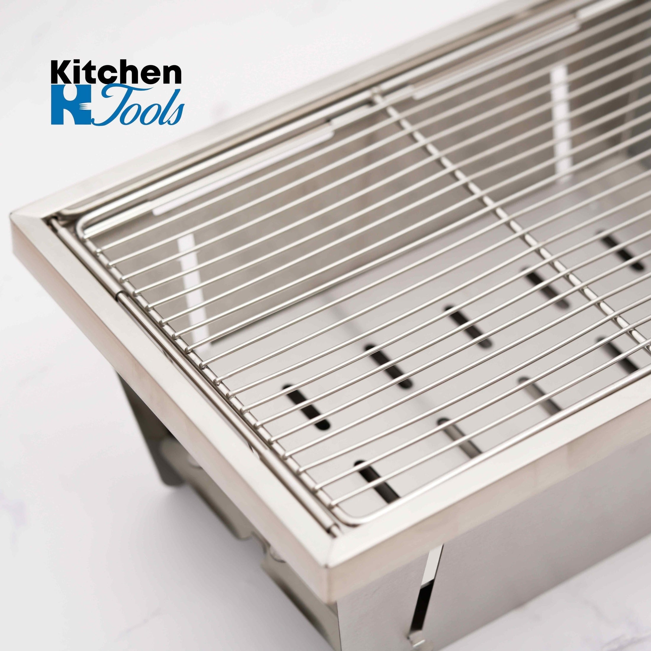 Gratar compact pliabil pentru camping din otel