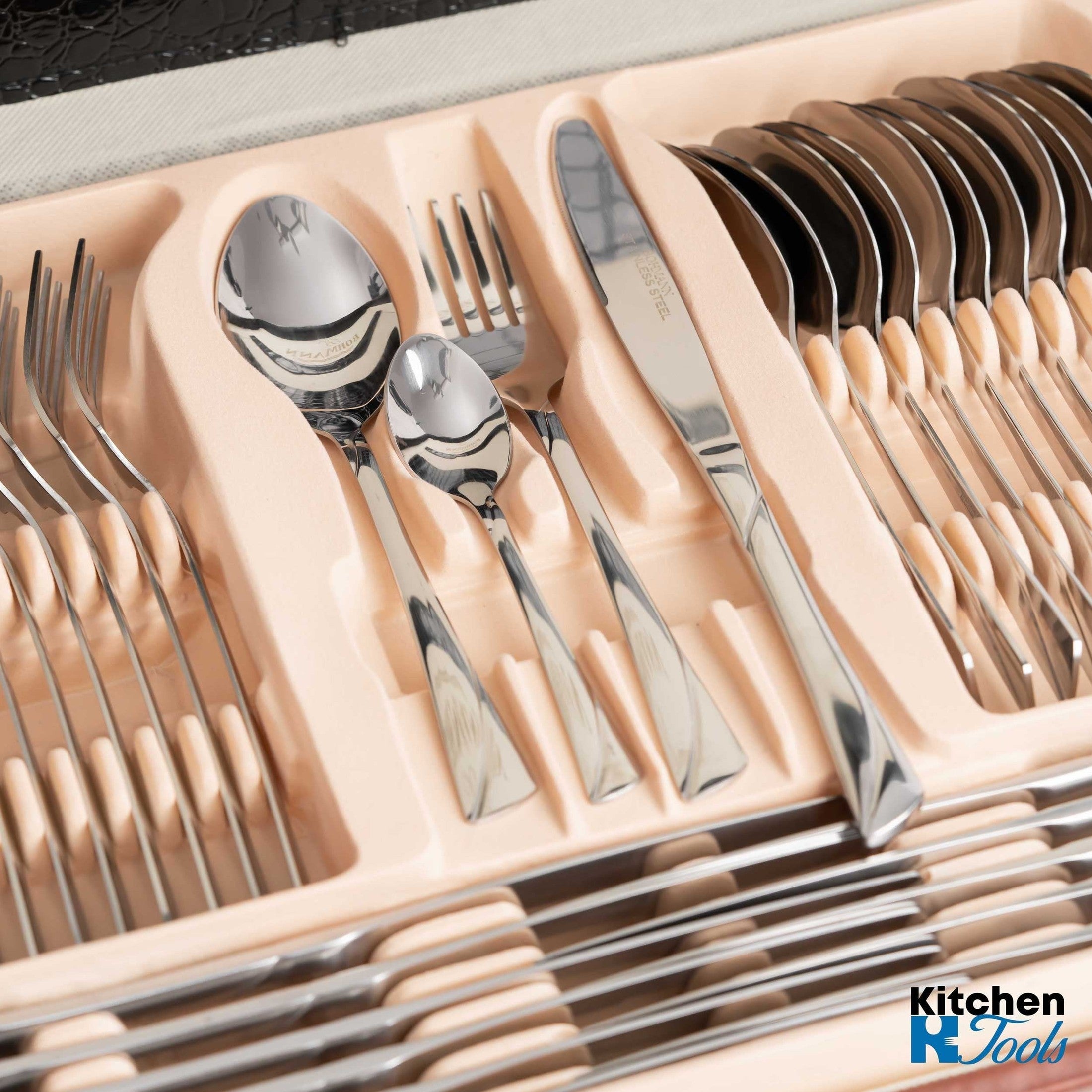 Set tacamuri Bohmann inox 18/10, 72 piese