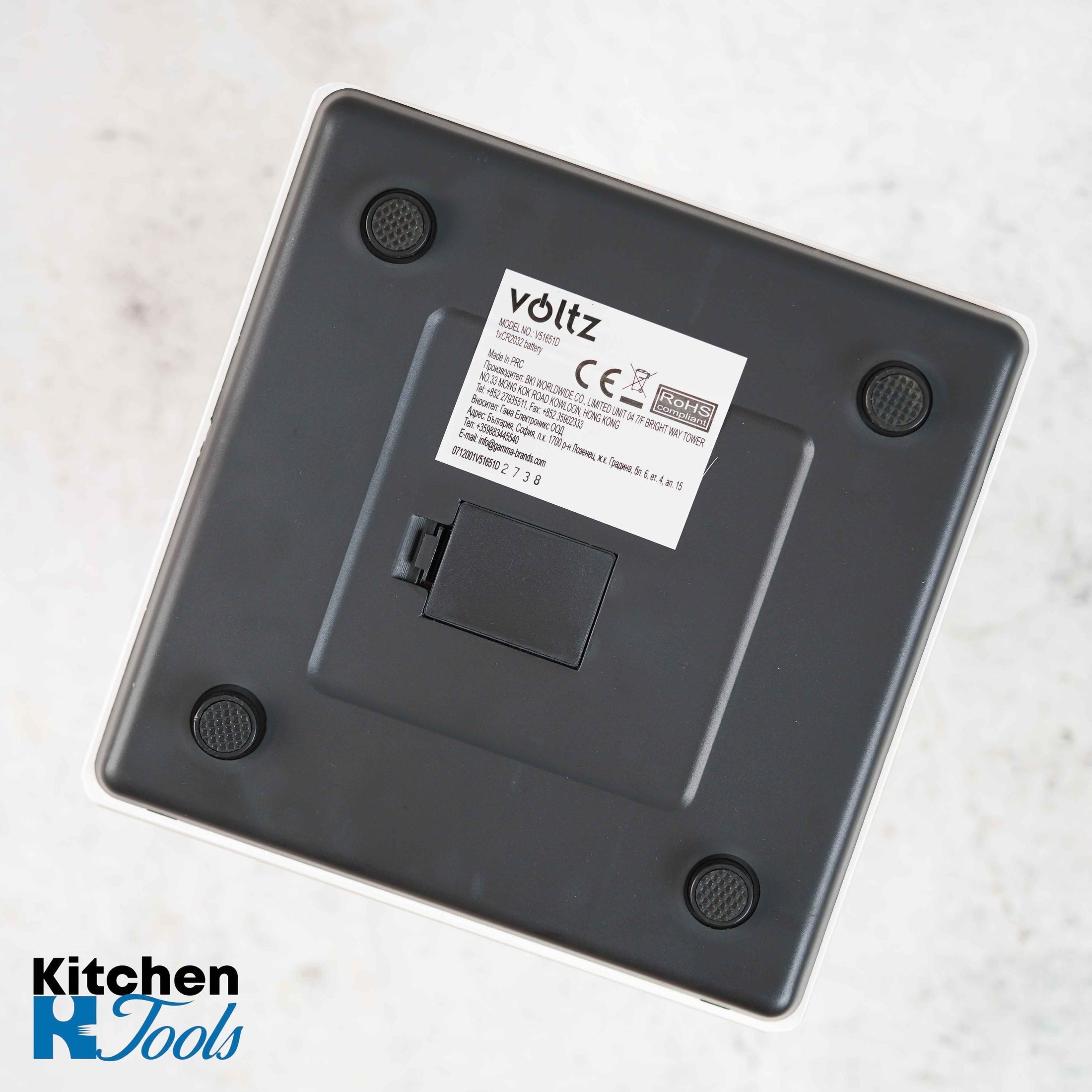 Mini Cantar Voltz cu Sticla si Decor Citrice