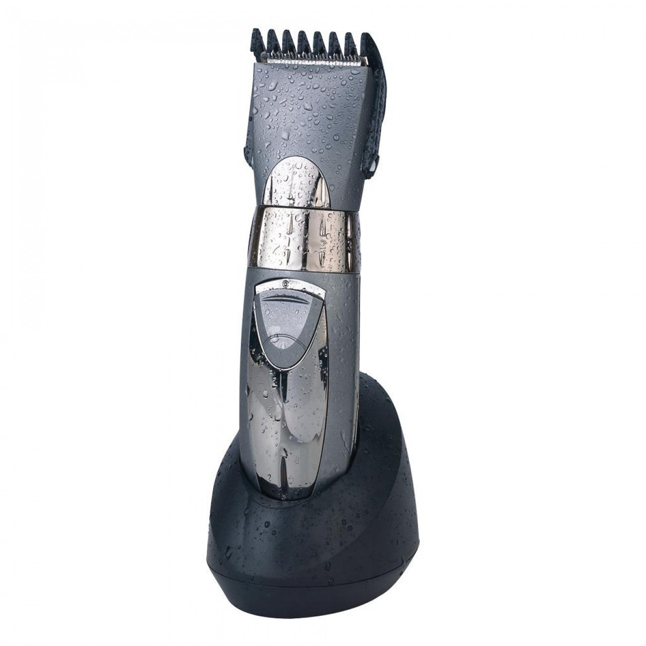 Aparat de tuns Rosberg, lame inox, argintiu/alb