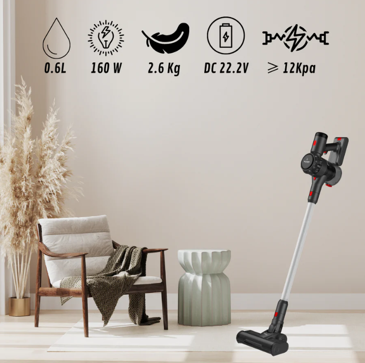 Aspirator vertical fără fir Turbo Cyclone 2in1, Just Perfecto