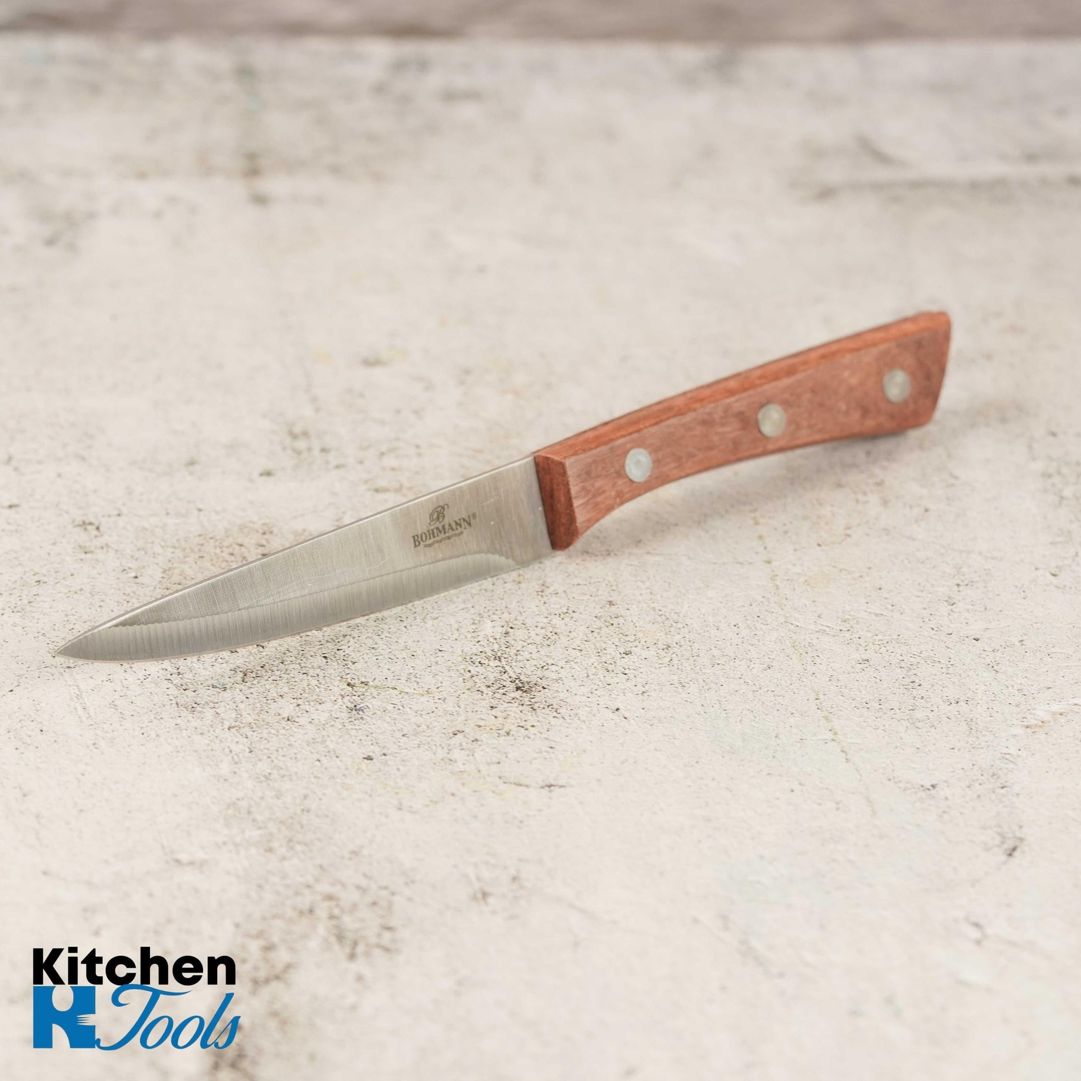 Cuțit utilitar Bohmann, inox și lemn, 13cm