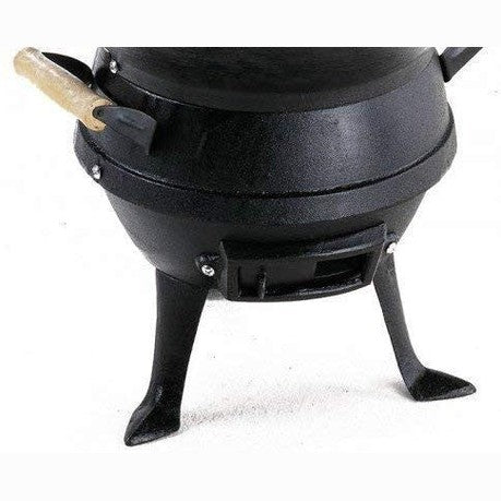 Gratar fonta 35 cm cu 3 picioare pentru camping