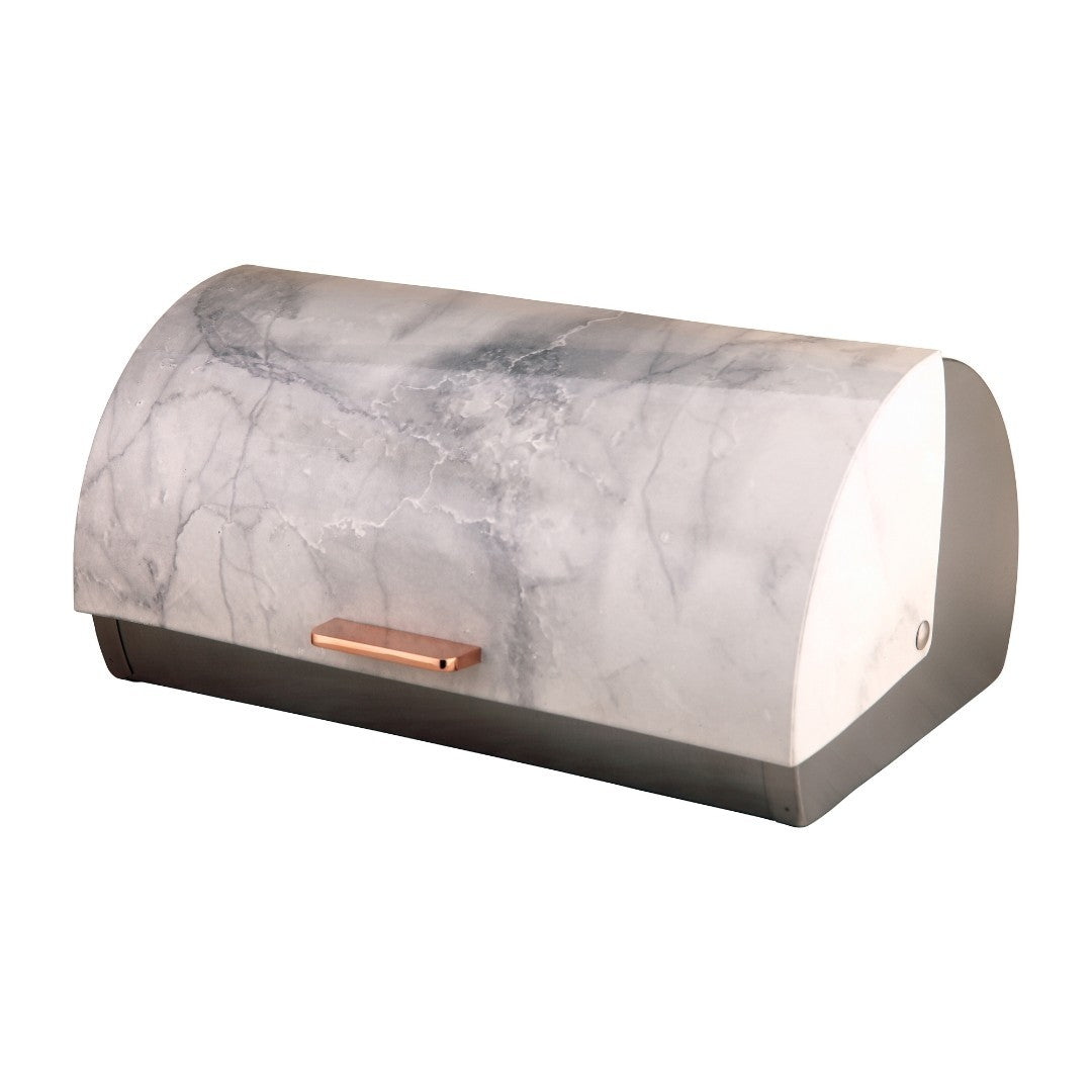 Cutie inox Bohmann pentru paine, albă, 38.5x28x18.5cm