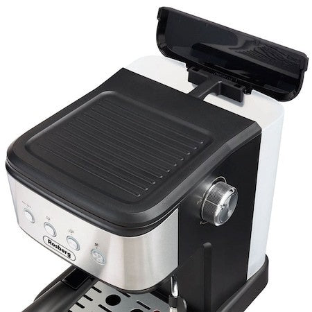 Espressor Rosberg Premium, Negru/Inox, 20 bar