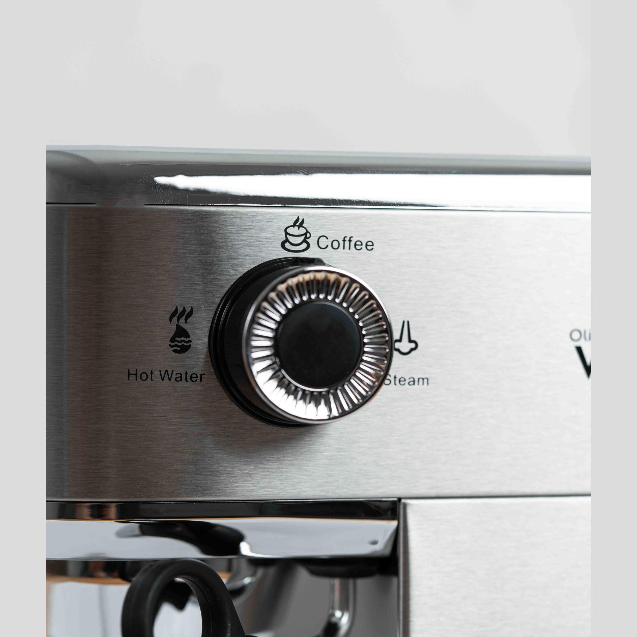 Espressor Oliver Voltz 1450W, 15 bar, Argintiu