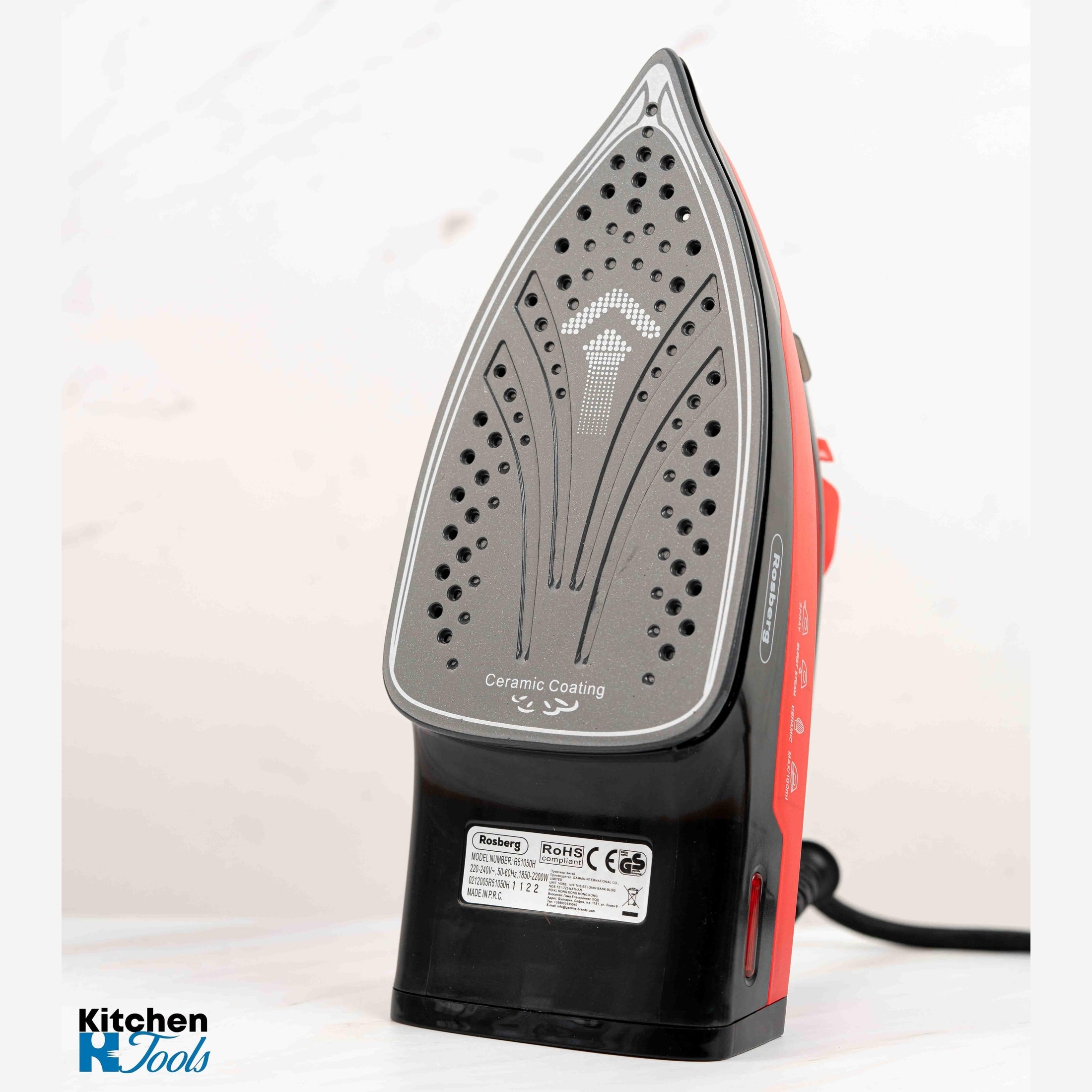 Fier de calcat Rosberg 2200W, acoperire ceramica